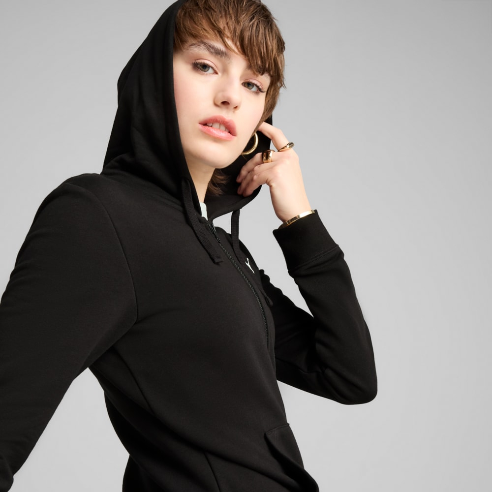 Толстовка жіноча Puma Ess Puma Full-Zip Hoodie 682406-01 L чорнафото5