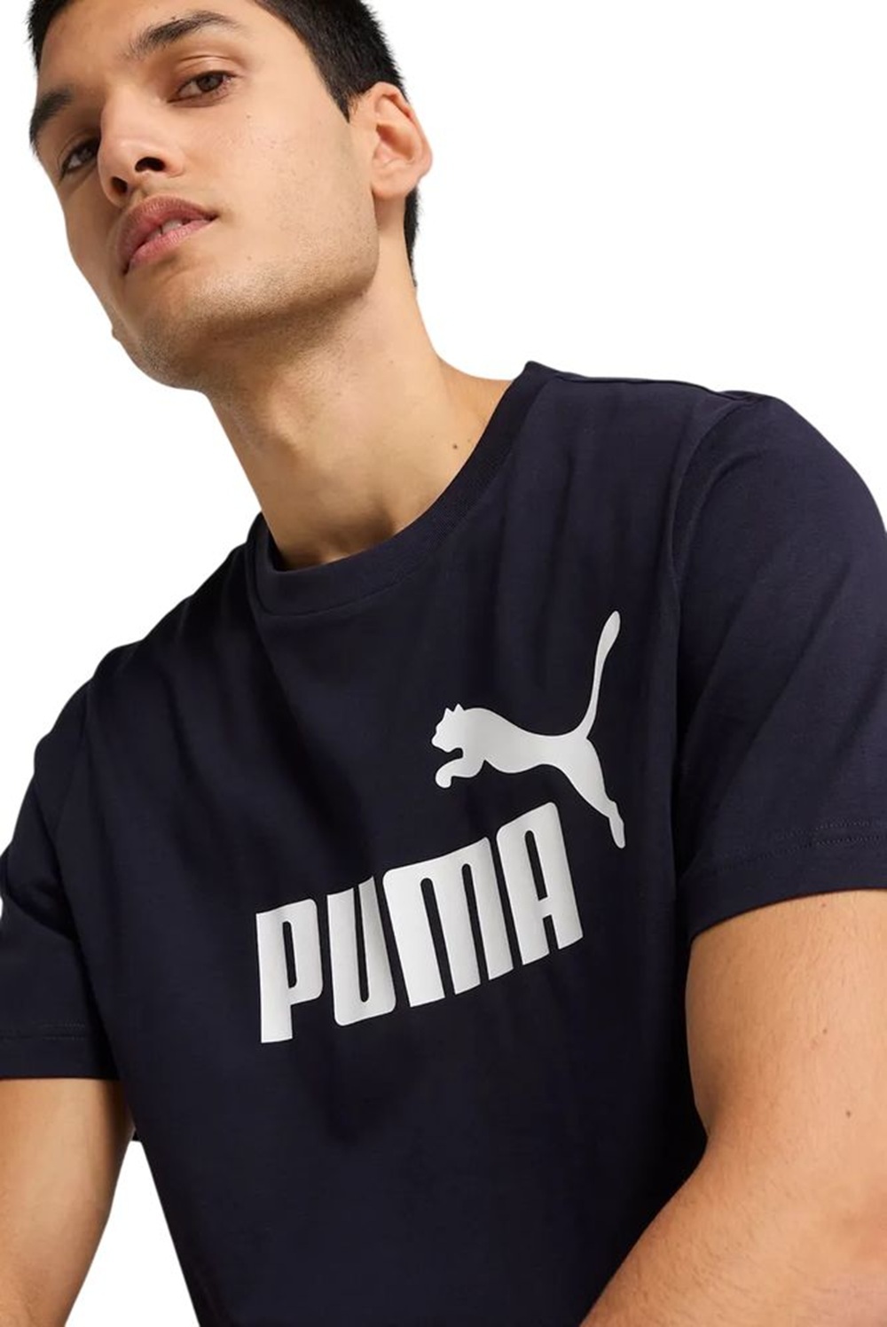 Футболка мужская Puma Ess No. 1 Logo Tee 682532-16 L темно-синяя фото 