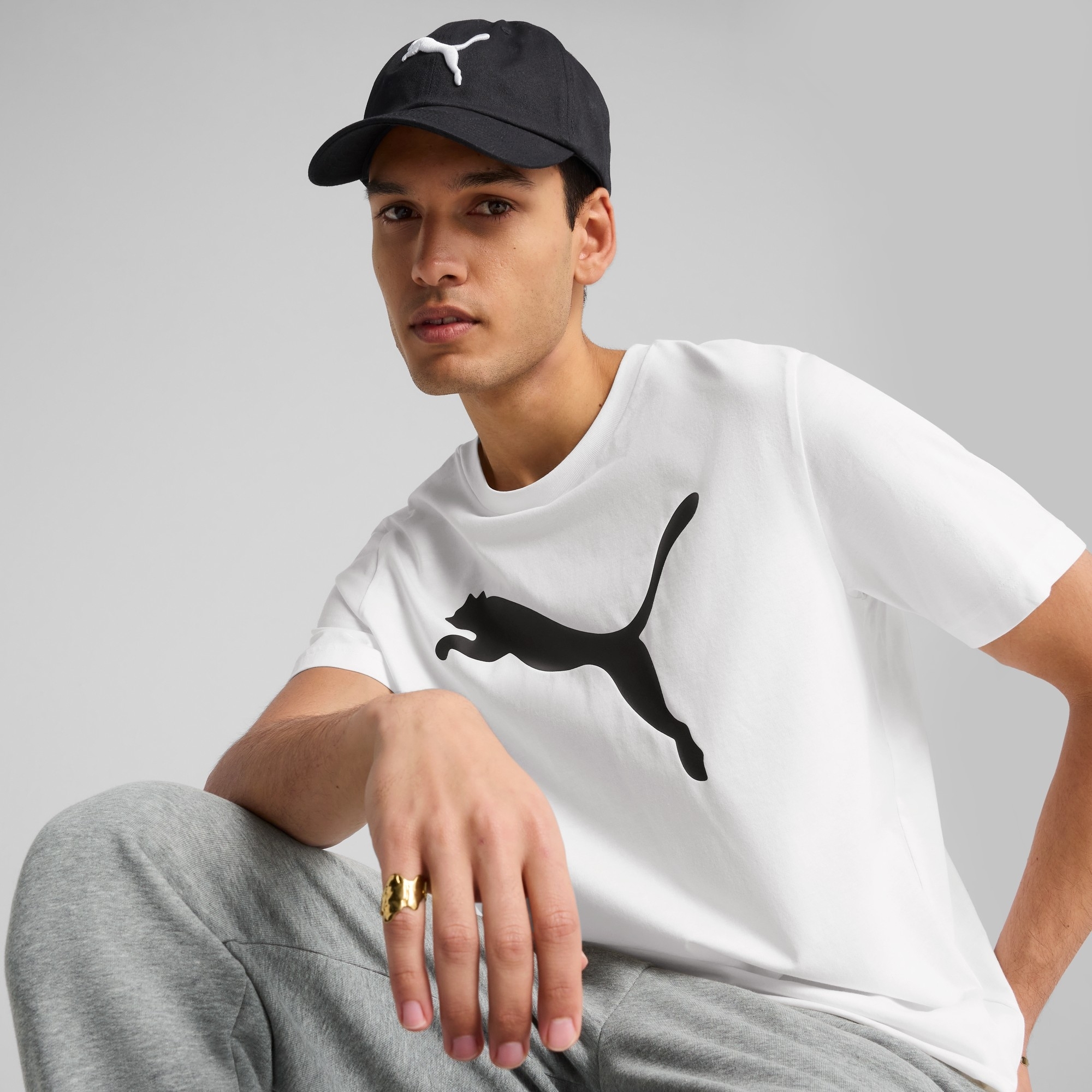 Футболка мужская Puma Ess Tee 682536-02 S белая фото 
