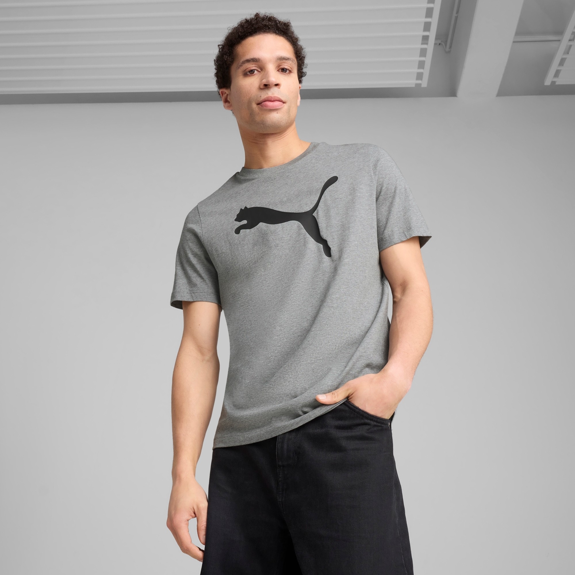Футболка мужская Puma Ess Tee 682536-03 M серая фото 