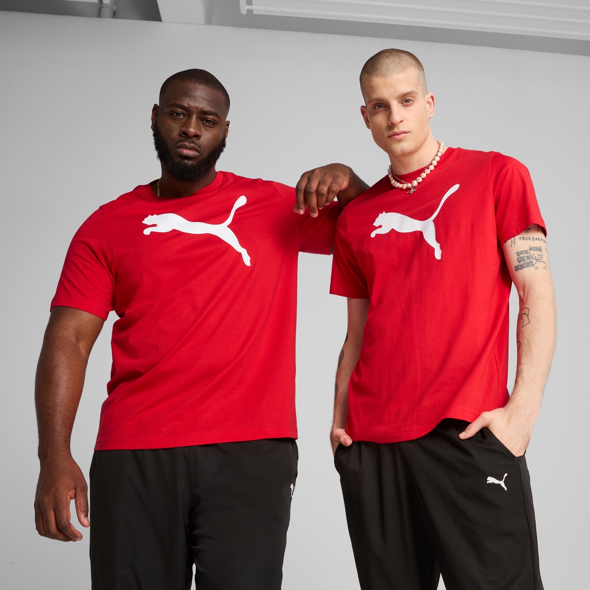 Футболка мужская Puma Ess Tee 682536-11 M красная фото 