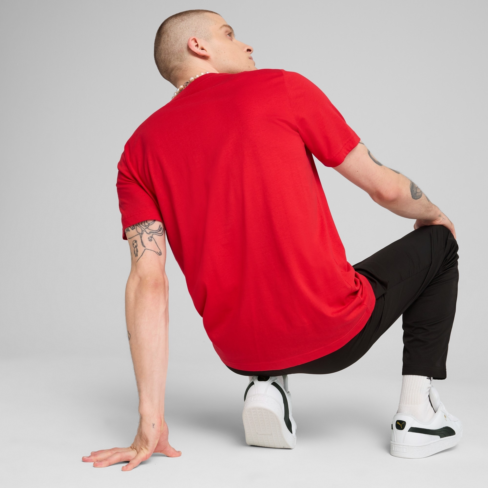 Футболка мужская Puma Ess Tee 682536-11 M красная фото 