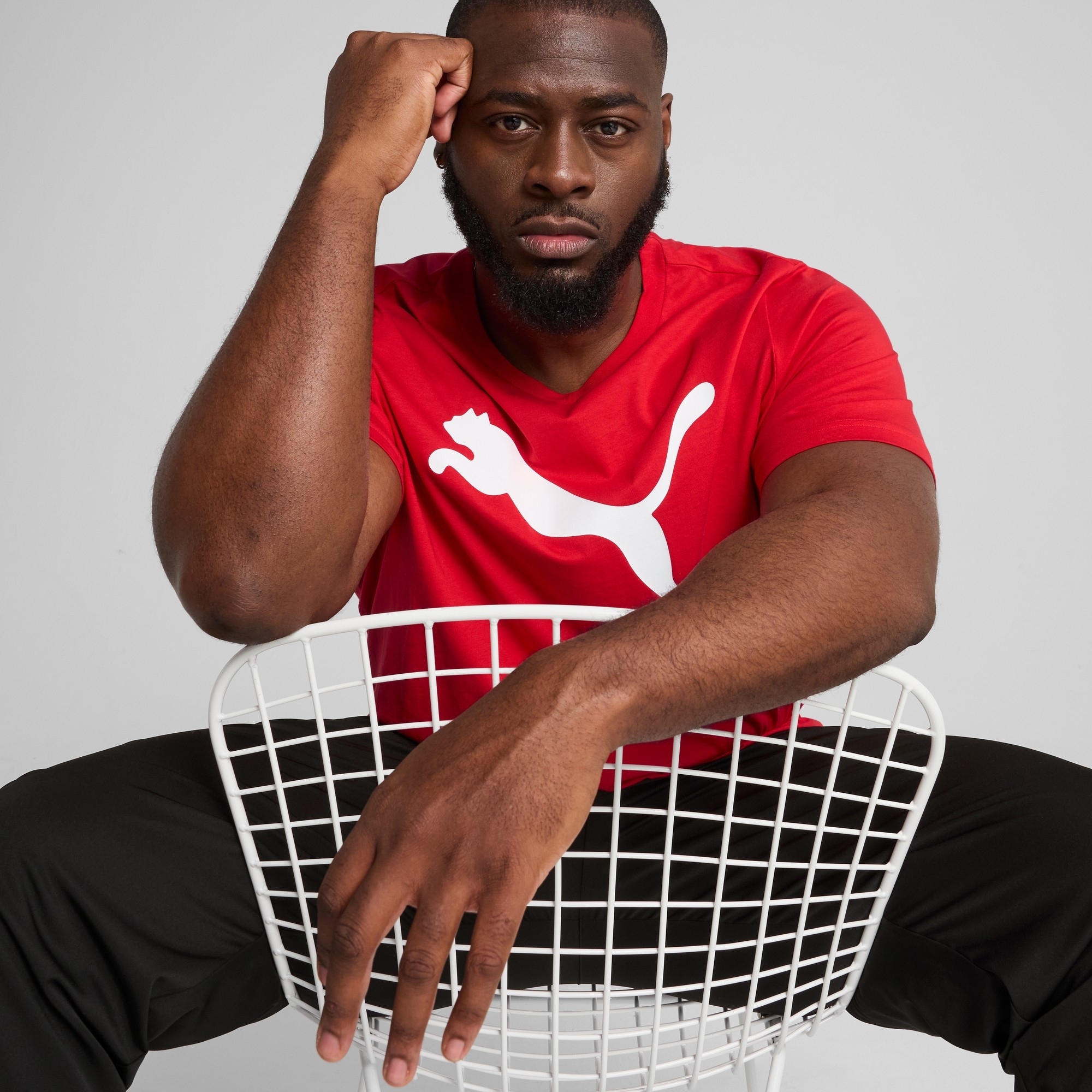 Футболка мужская Puma Ess Tee 682536-11 XL красная фото 6