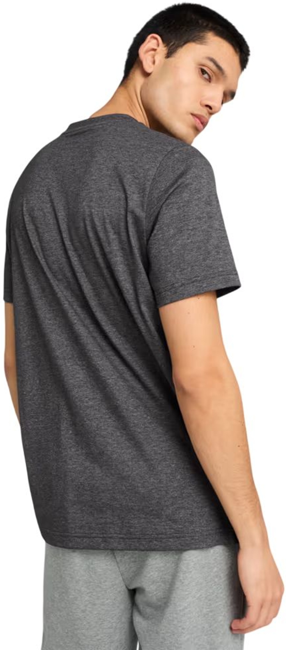 Футболка мужская Puma Ess No. 1 Logo Heather Tee 682550-01 XL серая фото 