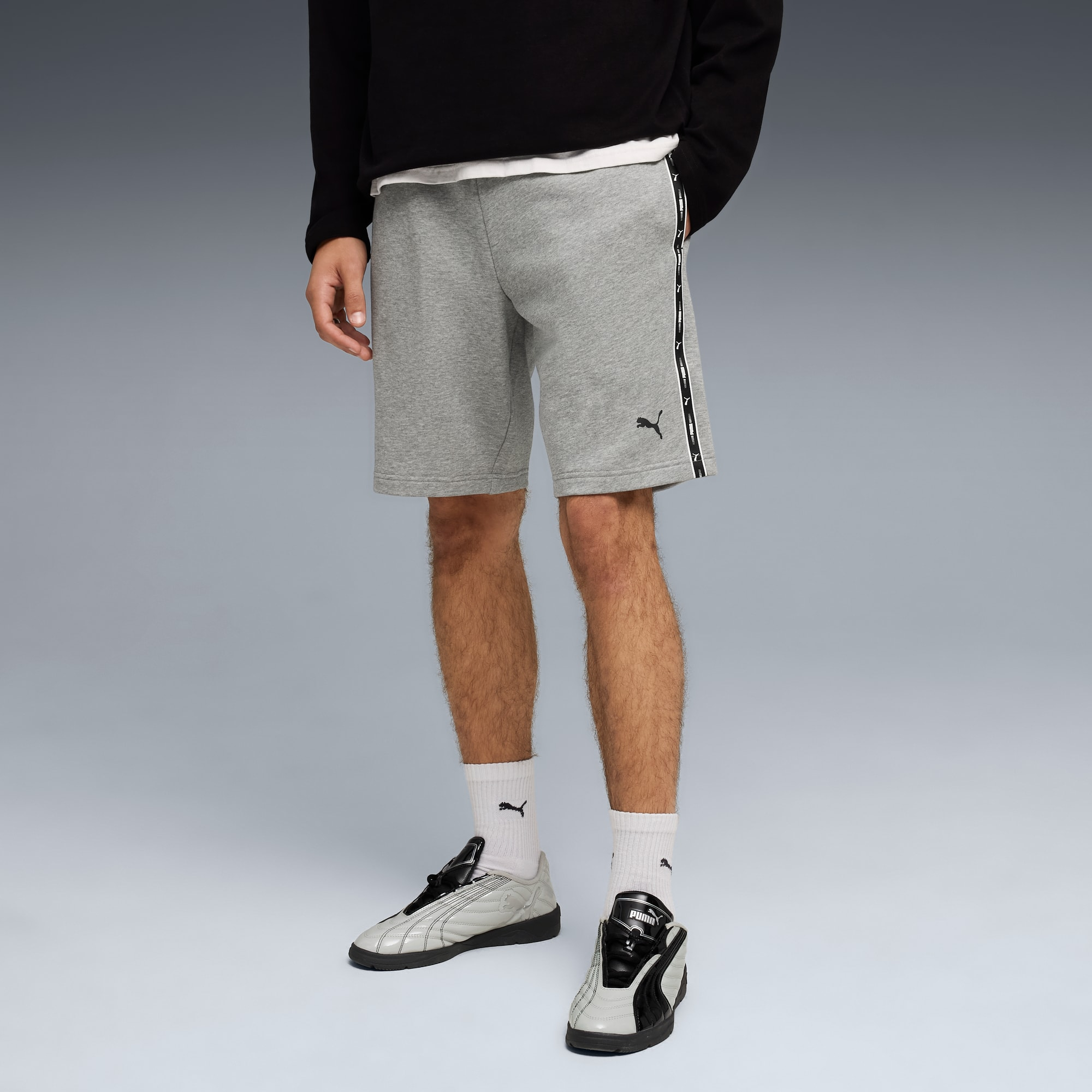 Спортивные шорты мужские Puma Ess Tape Shorts 691696-03 M серые фото 