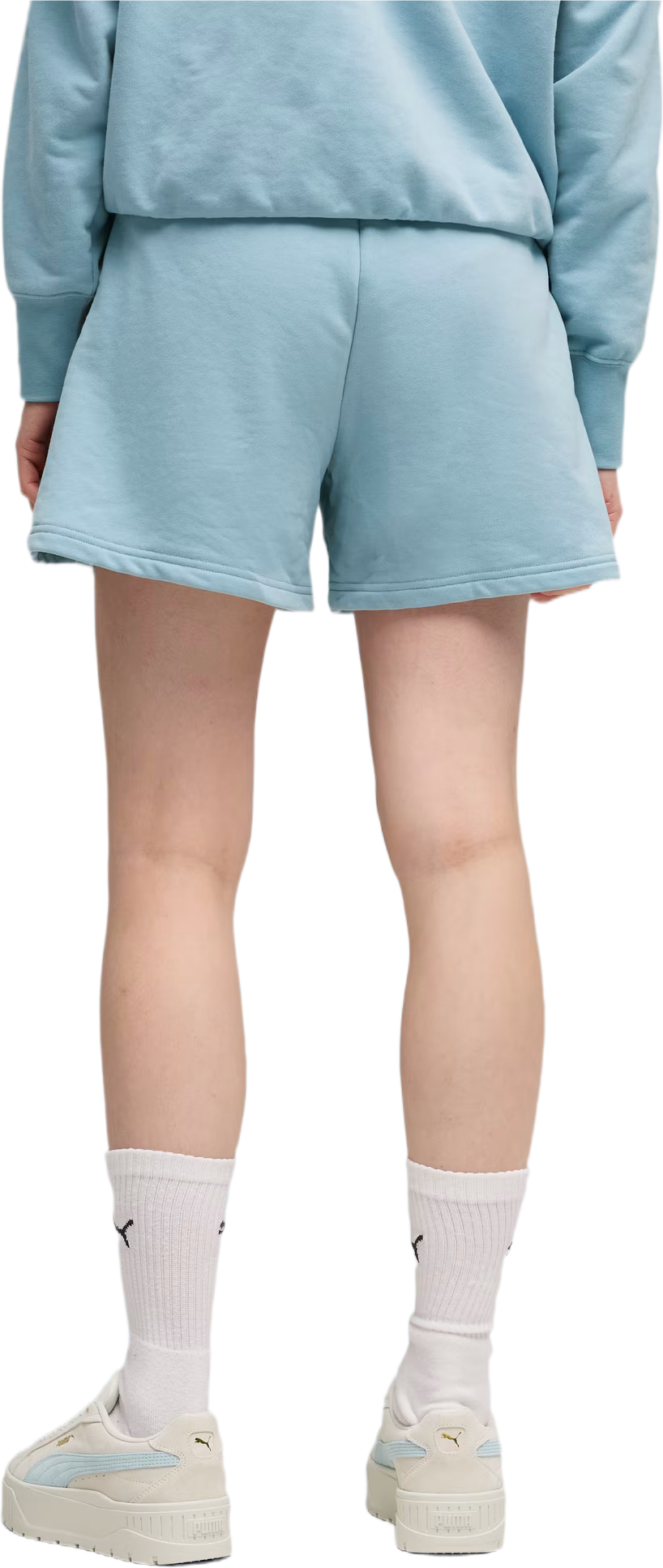 Спортивные шорты женские Puma Her High-aist Shorts 691892-47 M голубые фото 2