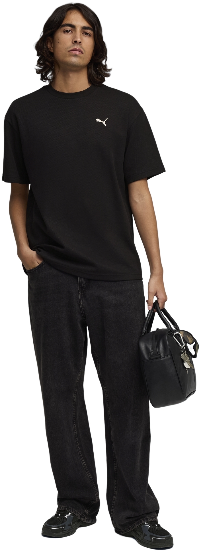 Футболка мужская Puma Ess Elevated Relaxed Tee 692018-01 XL черная фото 
