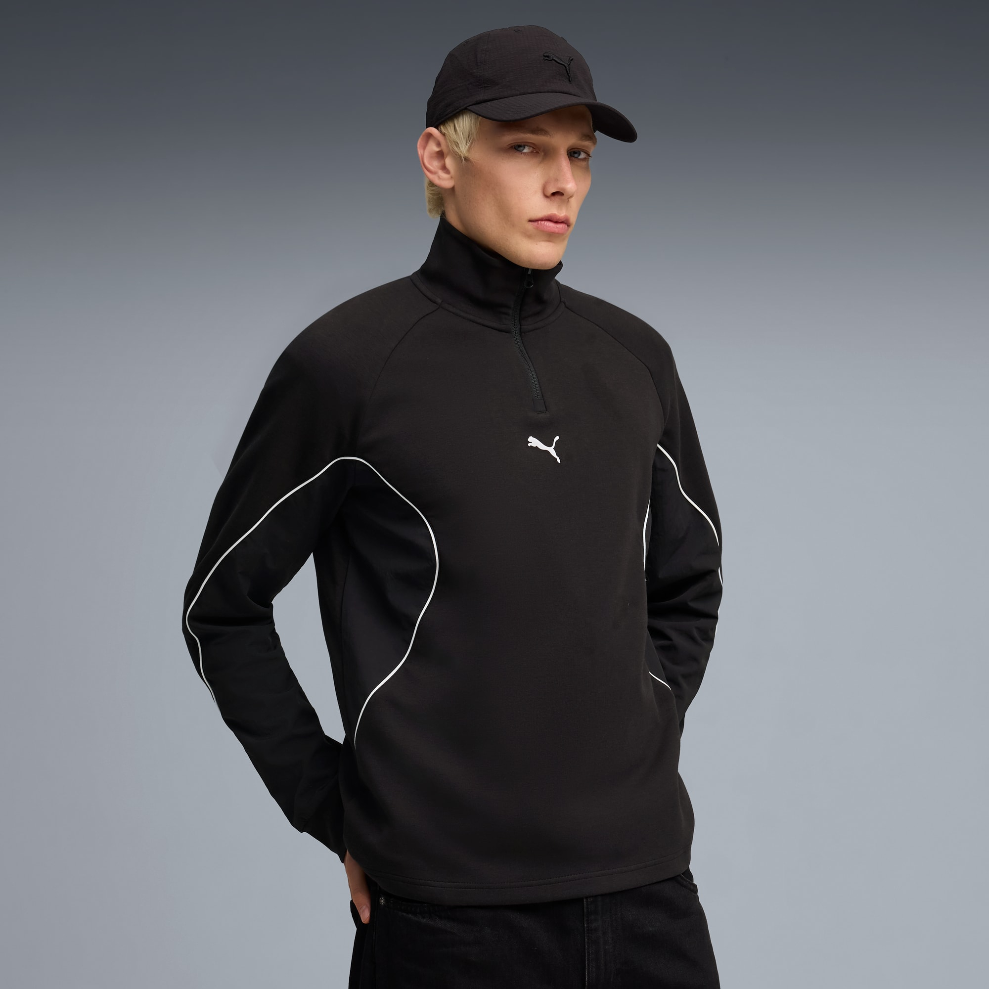 Спортивна кофта чоловіча Puma Puma Sport Mid Layer 692172-01 S чорнафото