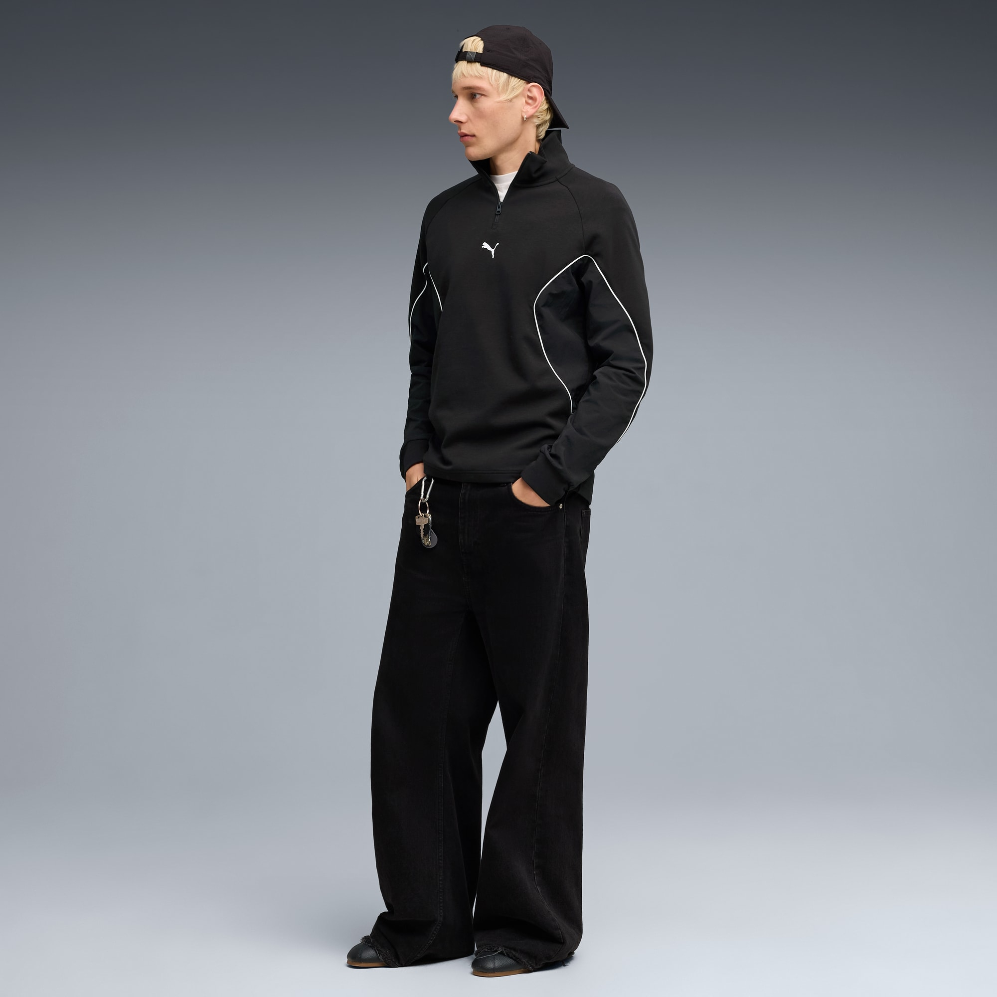Спортивна кофта чоловіча Puma Puma Sport Mid Layer 692172-01 XXL чорнафото