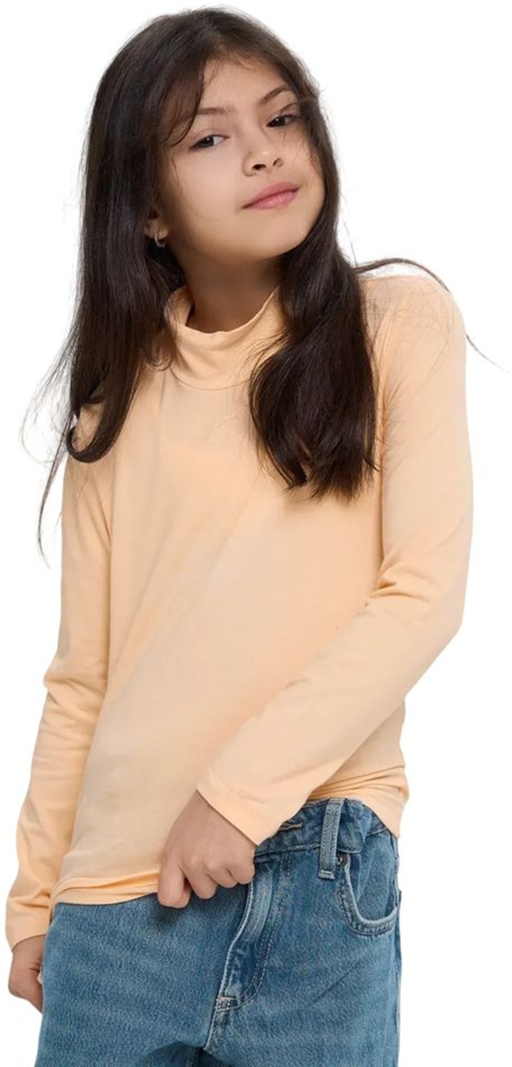 Водолазка для девочек Roza 240456 146 персиковый фото 3