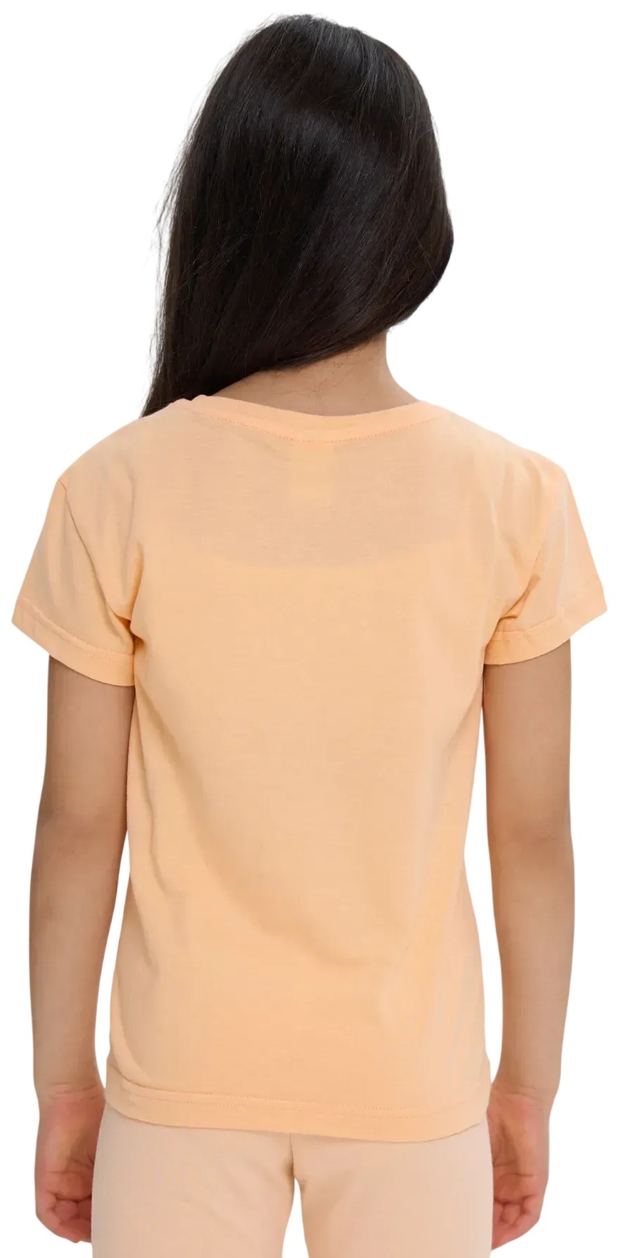 Футболка для девочек Roza 240659 134 персиковая фото 2