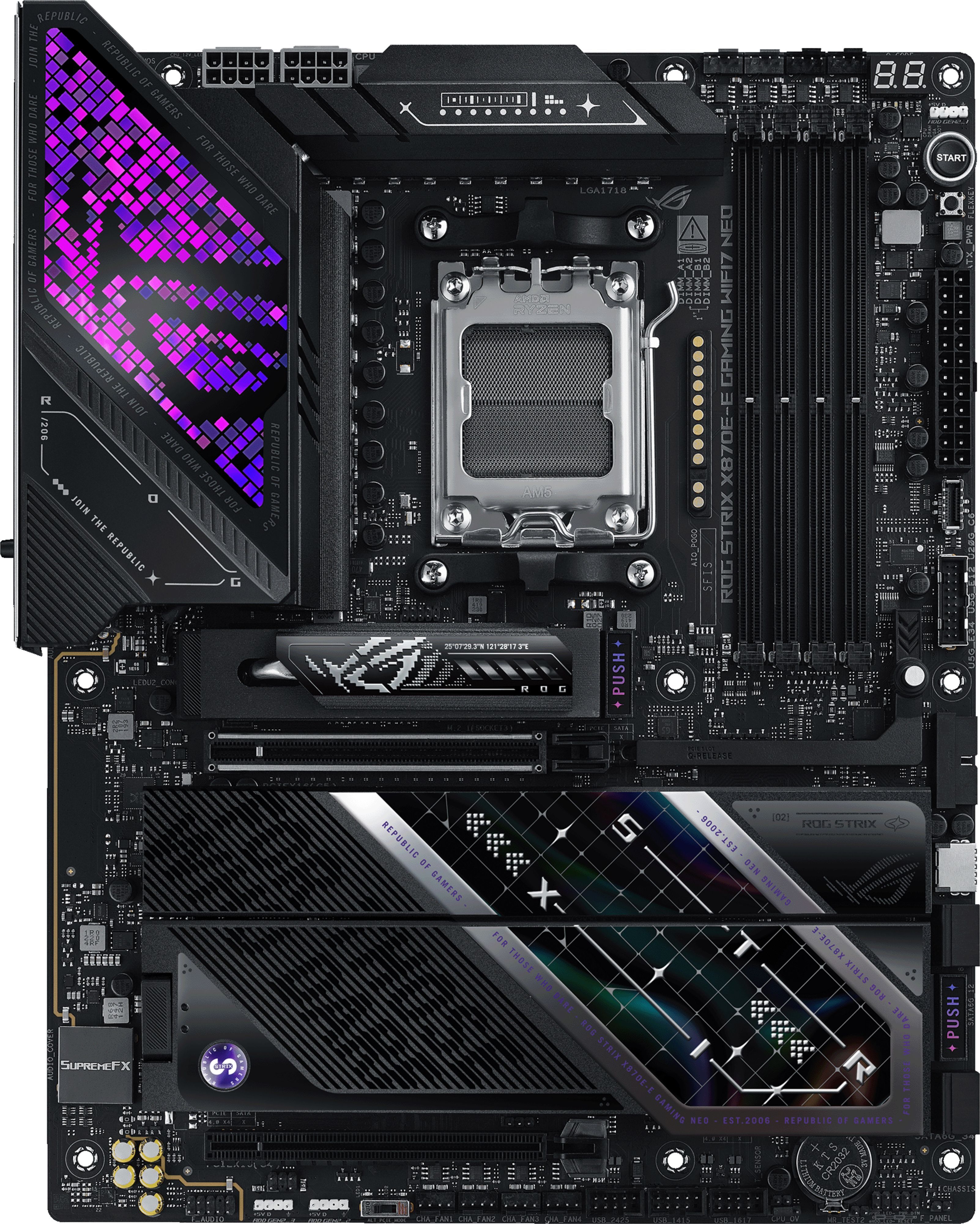 Материнcька плата ASUS ROG STRIX X870E-E GAMING WIFI7 NEO (90MB1P20-M0EAY0)фото2