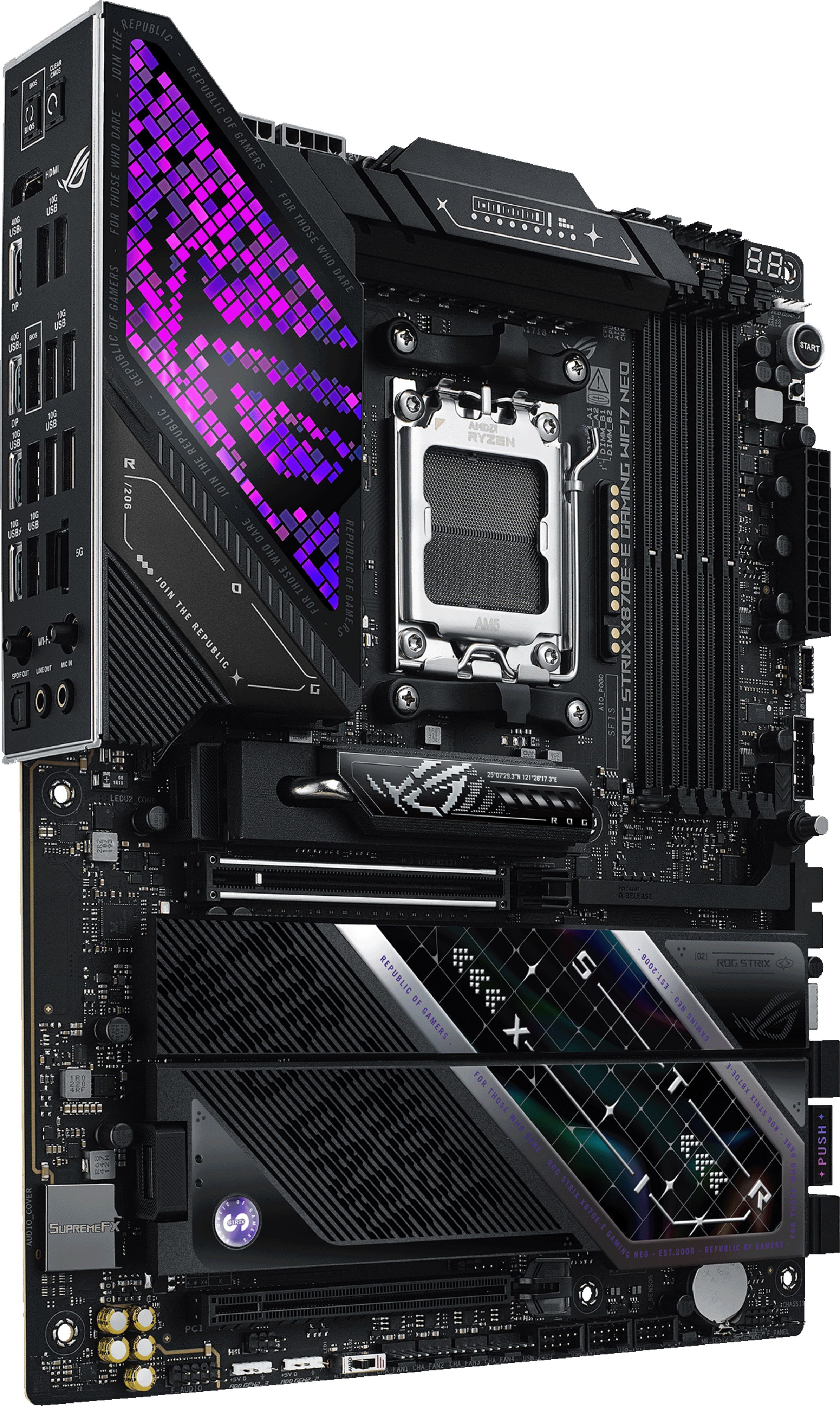 Материнcька плата ASUS ROG STRIX X870E-E GAMING WIFI7 NEO (90MB1P20-M0EAY0)фото3