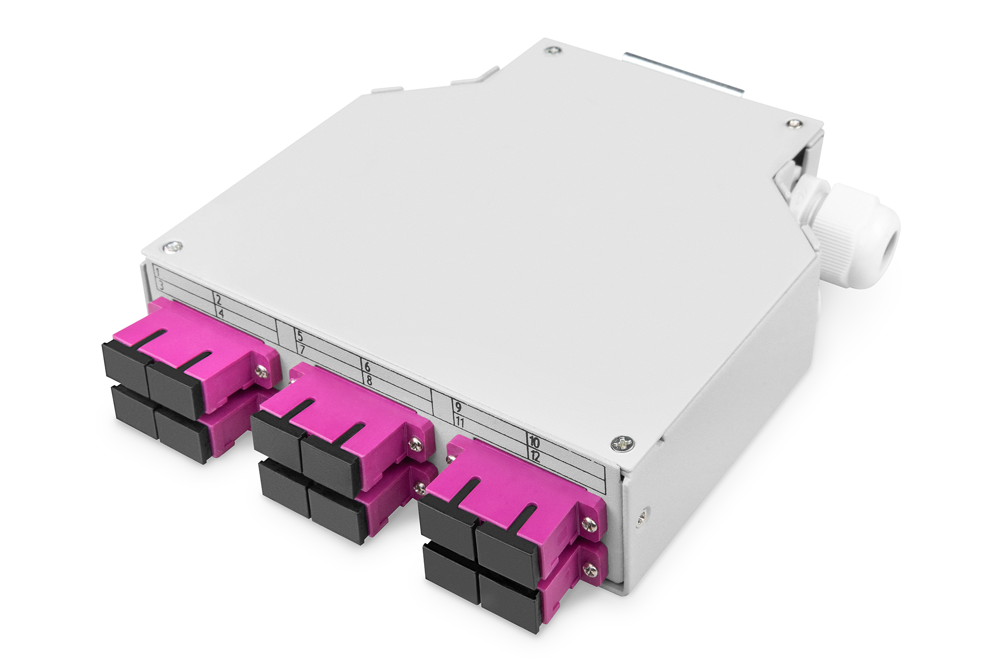 Оптический бокс DIGITUS DIN Rail, 6xSC DX, OM4 (DN-963850-4) фото 
