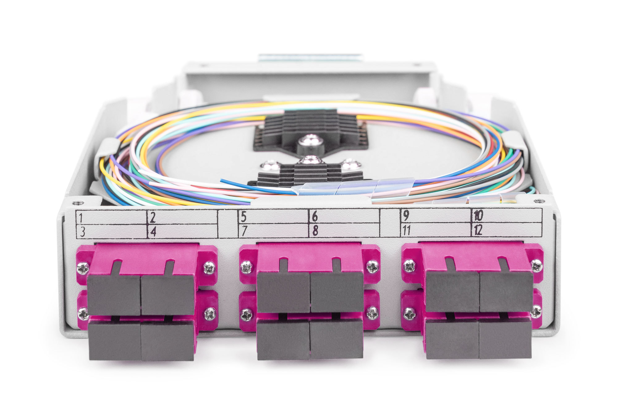 Оптический бокс DIGITUS DIN Rail, 6xSC DX, OM4 (DN-963850-4) фото 