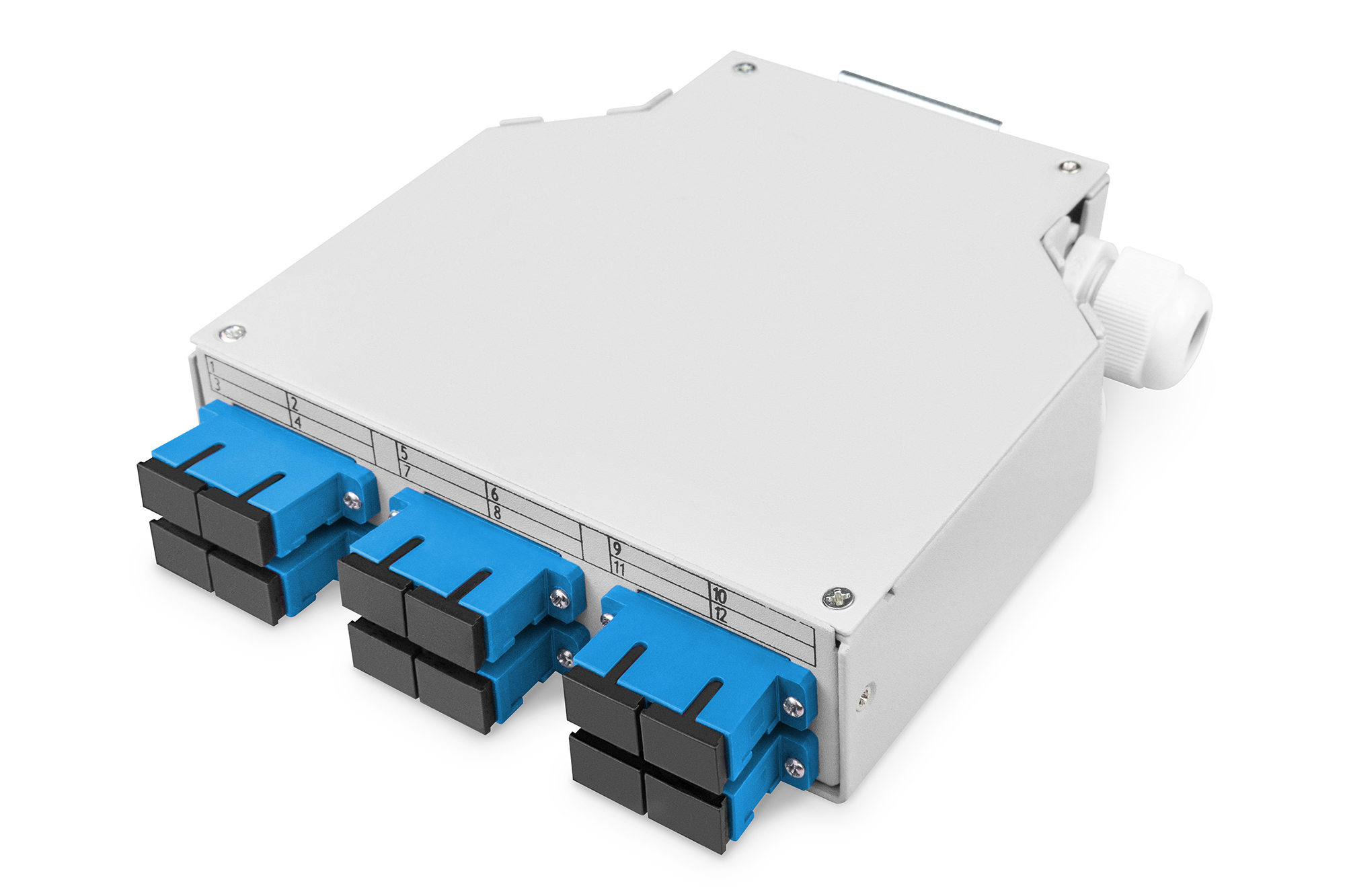 Оптический бокс DIGITUS DIN Rail, 6xSC DX, OS2 (DN-963890) фото 