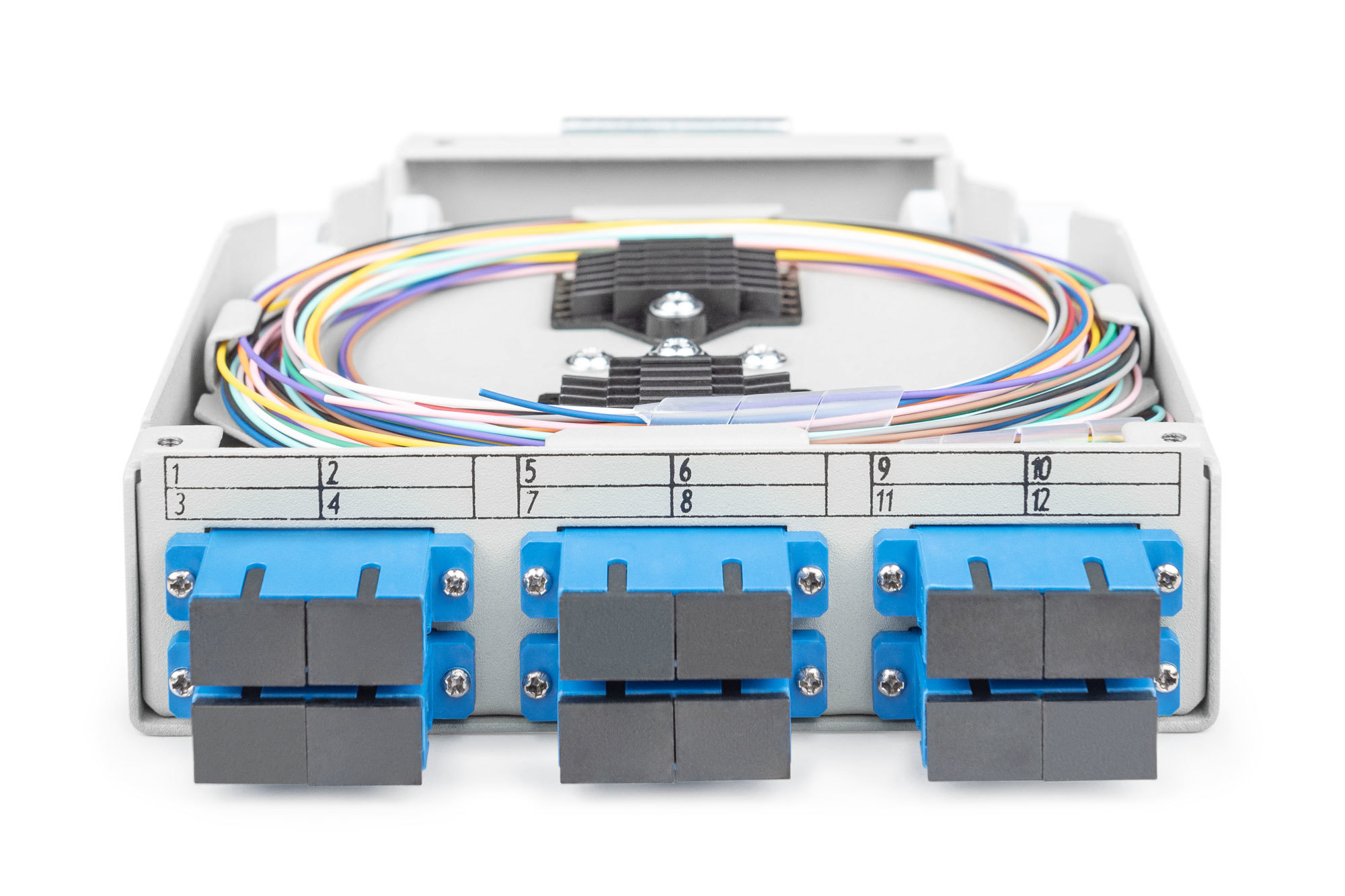 Оптический бокс DIGITUS DIN Rail, 6xSC DX, OS2 (DN-963890) фото 