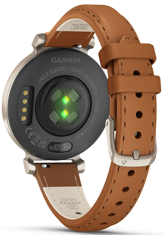 Смарт-годинник Garmin Lily 2 Classic Cream Gold/Tan (010-02839-02)фото
