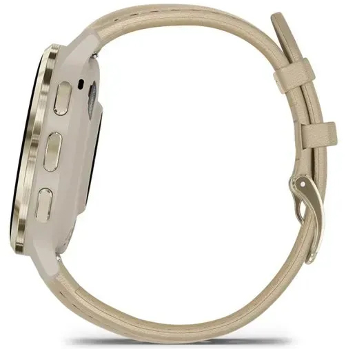 Смарт-годинник Garmin Venu 3S French Gray + Soft Gold Leather (010-02785-55)фото