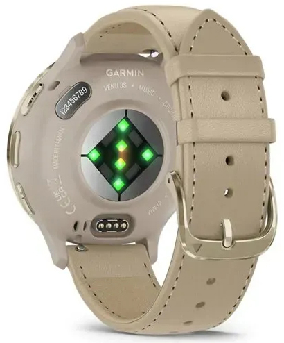 Смарт-годинник Garmin Venu 3S French Gray + Soft Gold Leather (010-02785-55)фото