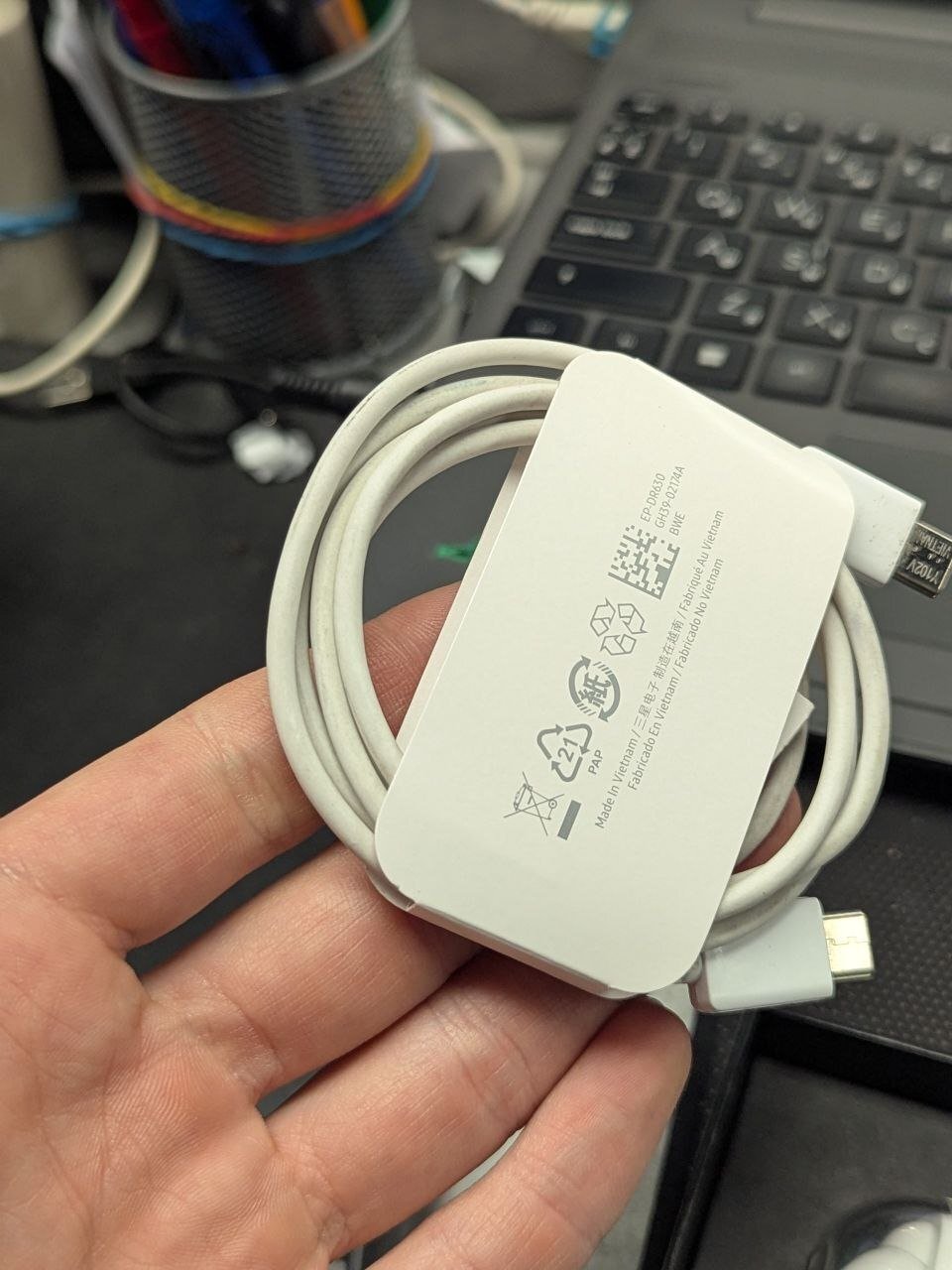 Навушники Bluetooth Samsung Galaxy Buds 3 Pro R630 White (SM-R630NZWASEK)фото3