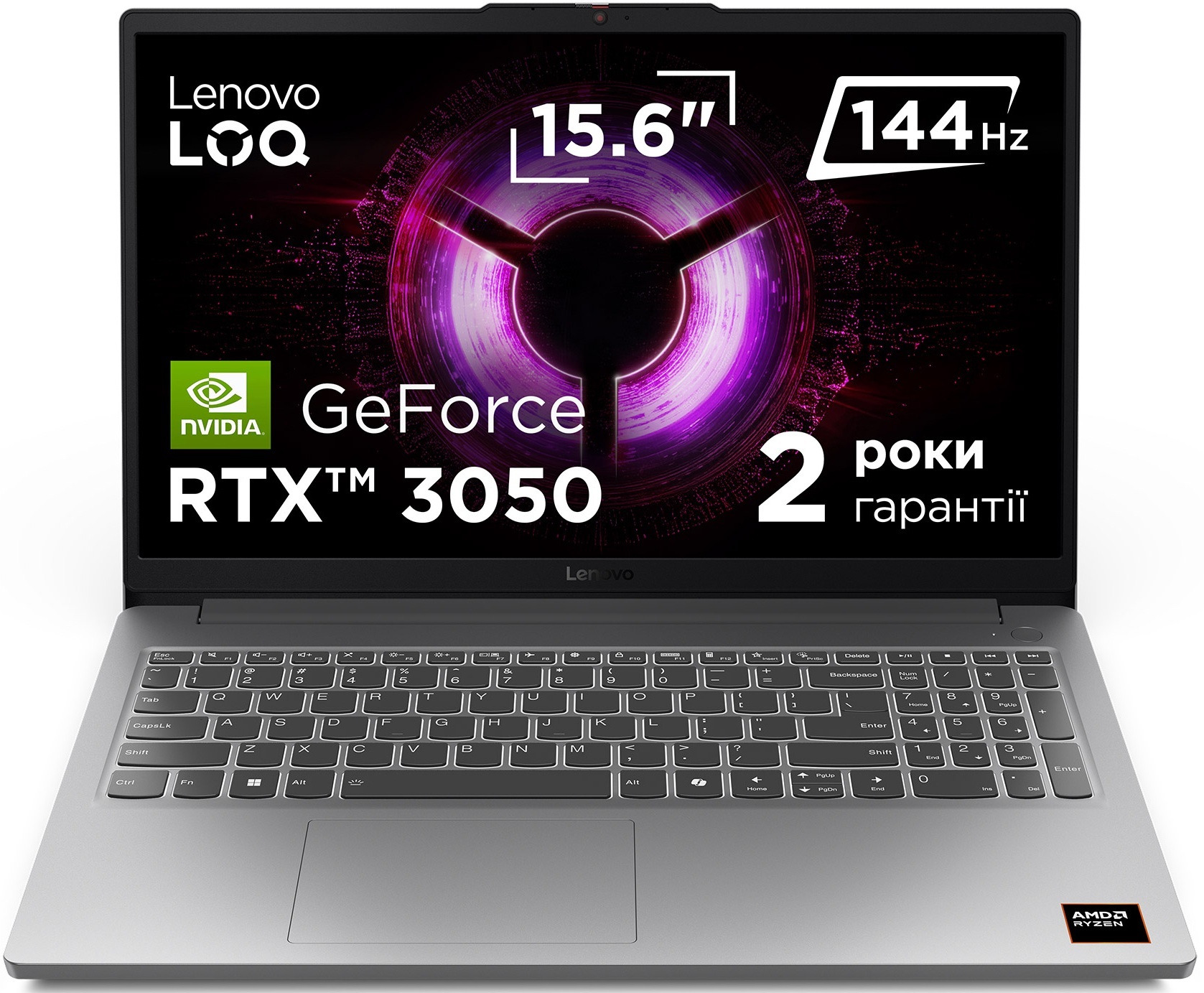 Ноутбук LENOVO LOQ 15ARP10E Luna Grey (83S000ECRA) фото 