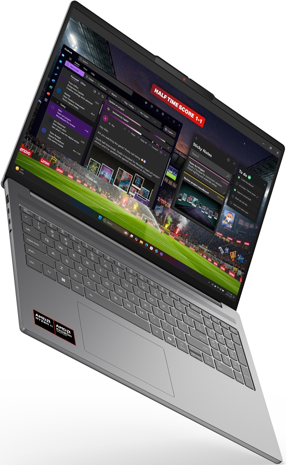Ноутбук LENOVO IdeaPad Slim 5 16AHP11 Luna Grey (83S40015RA) фото 11