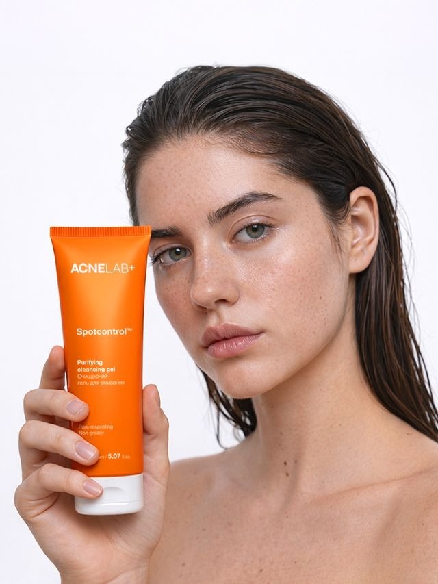 Очищающий гель для умывания ACNELAB+ Spotcontrol Purifying cleansing gel 150 мл фото 