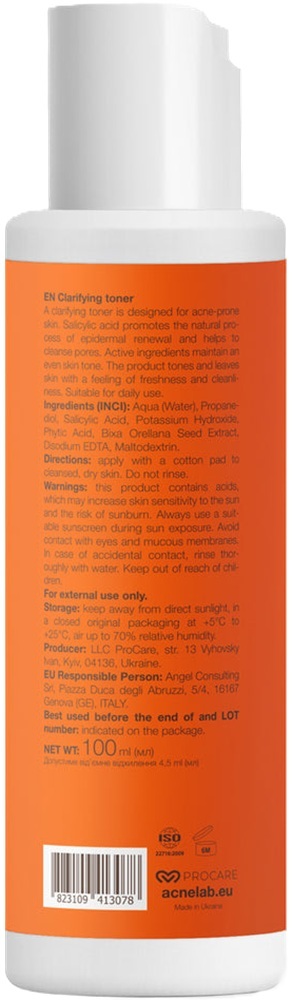 Очищающий тонер ACNELAB+ Spotcontrol Clarifying toner 100 мл фото 3