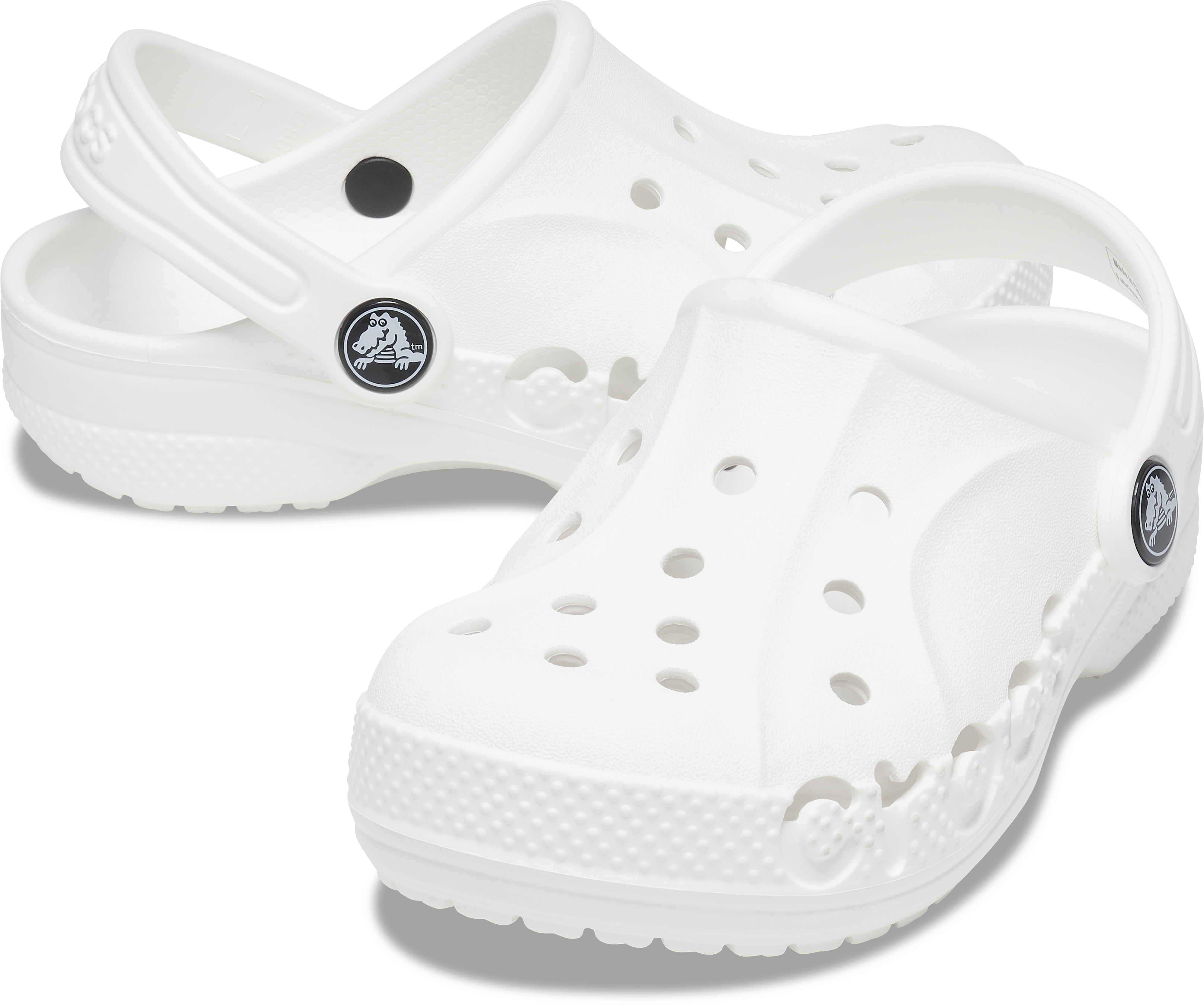 Кроксы детские Crocs Baya Clog 207013-100 28-29 белые фото3