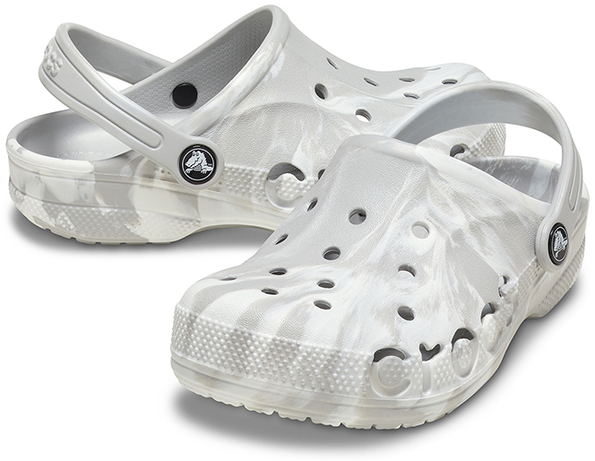 Кроксы детские Crocs Kids' Baya Marbled Clog 207016-1FS 32-33 серые фото4