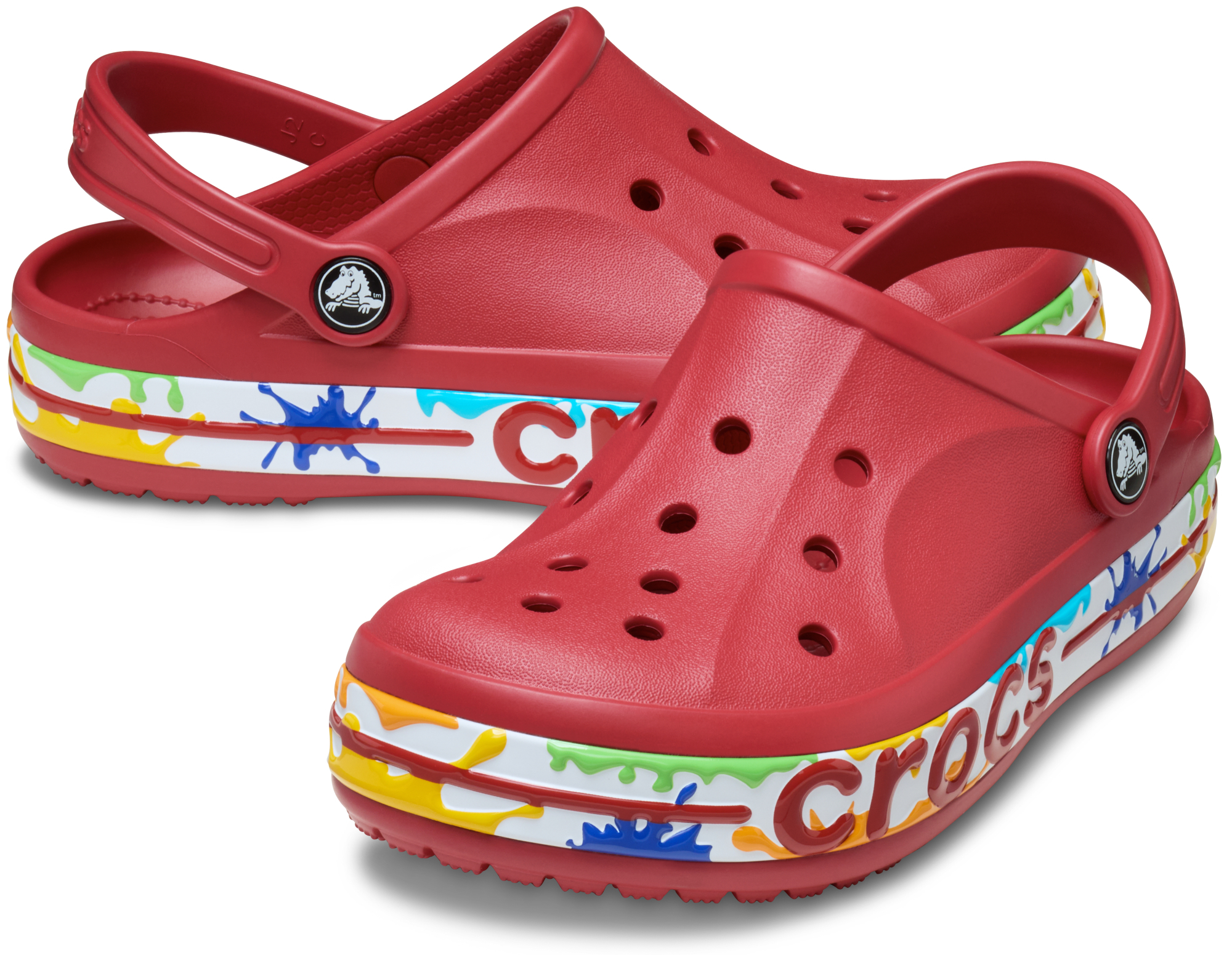 Кроксы детские Crocs Bayaband Clog 211682-6EN 33-34 красные фото3