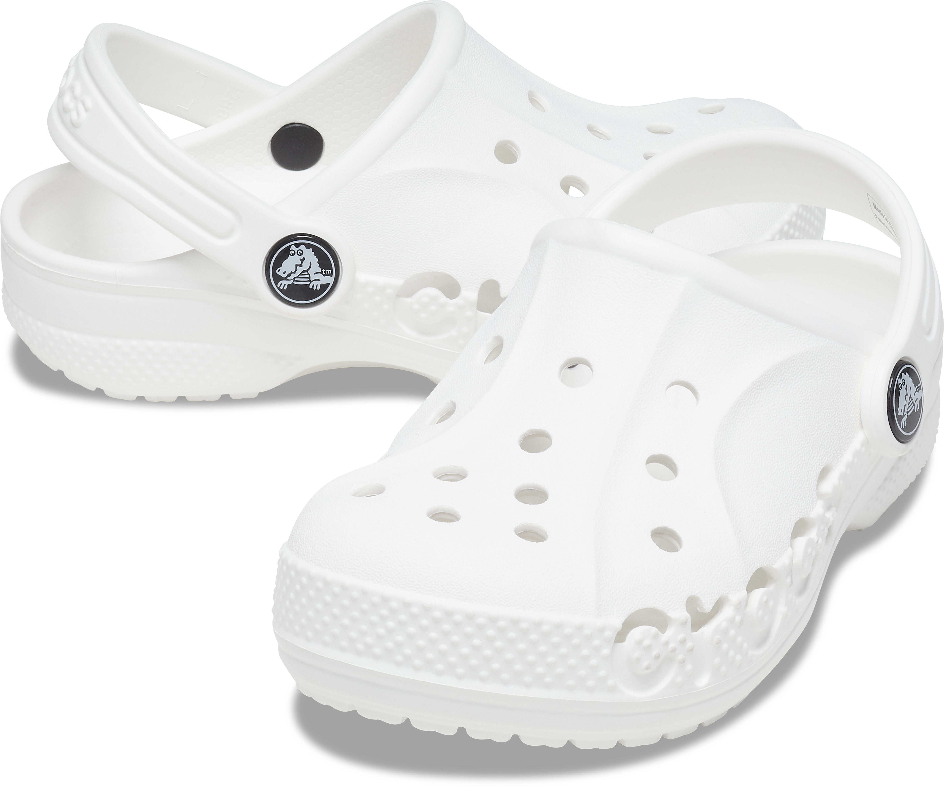 Кроксы детские Crocs Baya Clog 207012-100 27-28 белые фото3