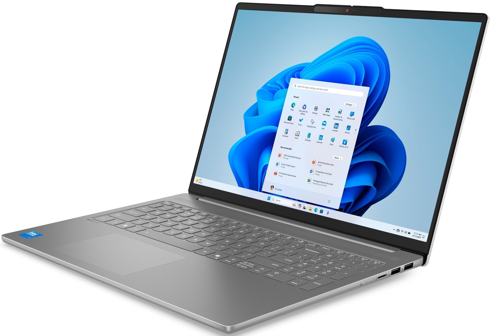 Ноутбук LENOVO IdeaPad Slim 5 16IMH10 Luna Grey (83V7005RRA) фото 3