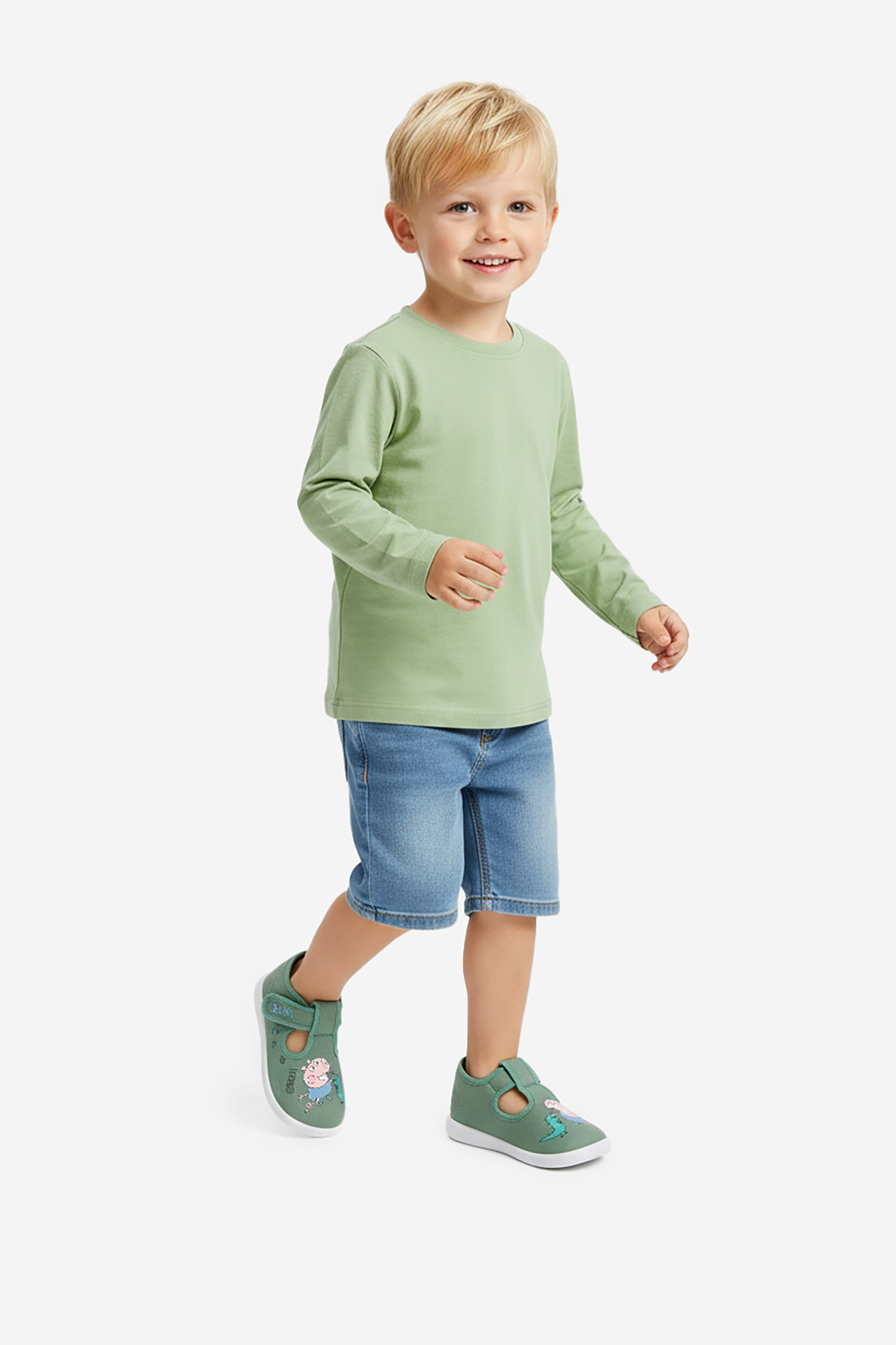 Кеди для дівчаток Peppa Pig CM-334PP 25 зелені фото2