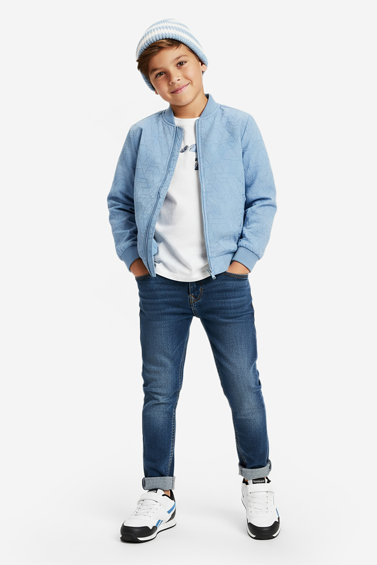 Кроссовки для мальчиков Reebok V9-25195-02(IV)CH 33 белые фото8