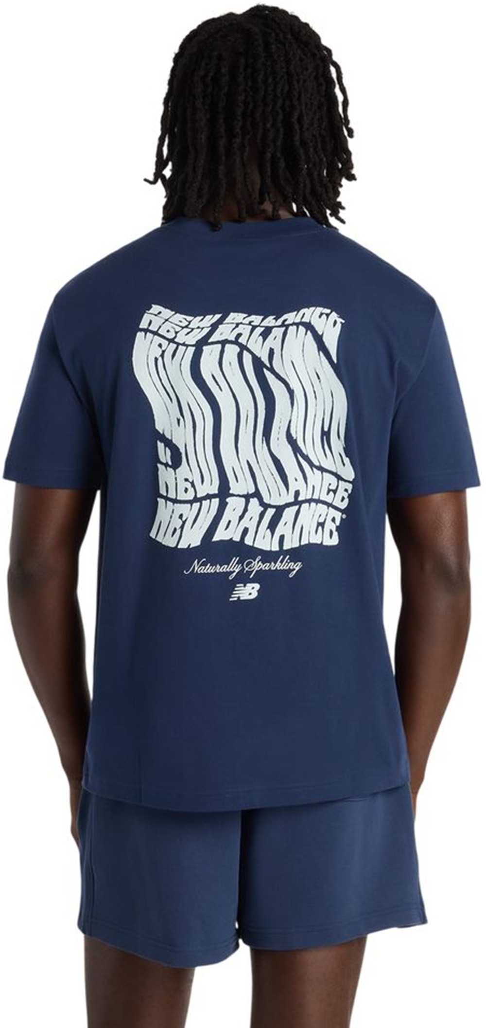 Футболка чоловіча New Balance Wavey T-Shirt MT61B2STNNY XXL синяфото
