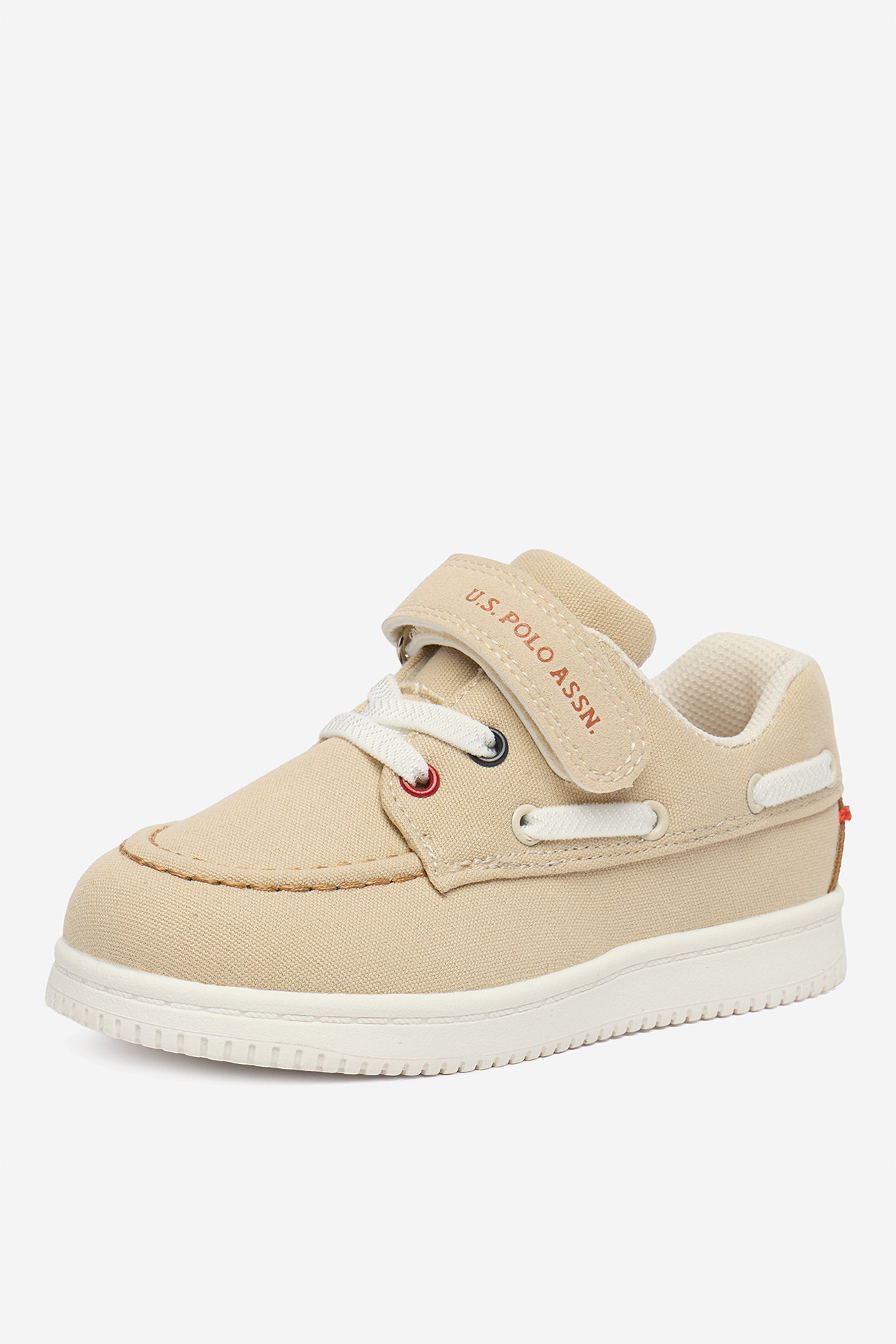 Кеды для мальчиков U.S. Polo Assn. MICHAL001K/6CY1 26 бежевые фото2