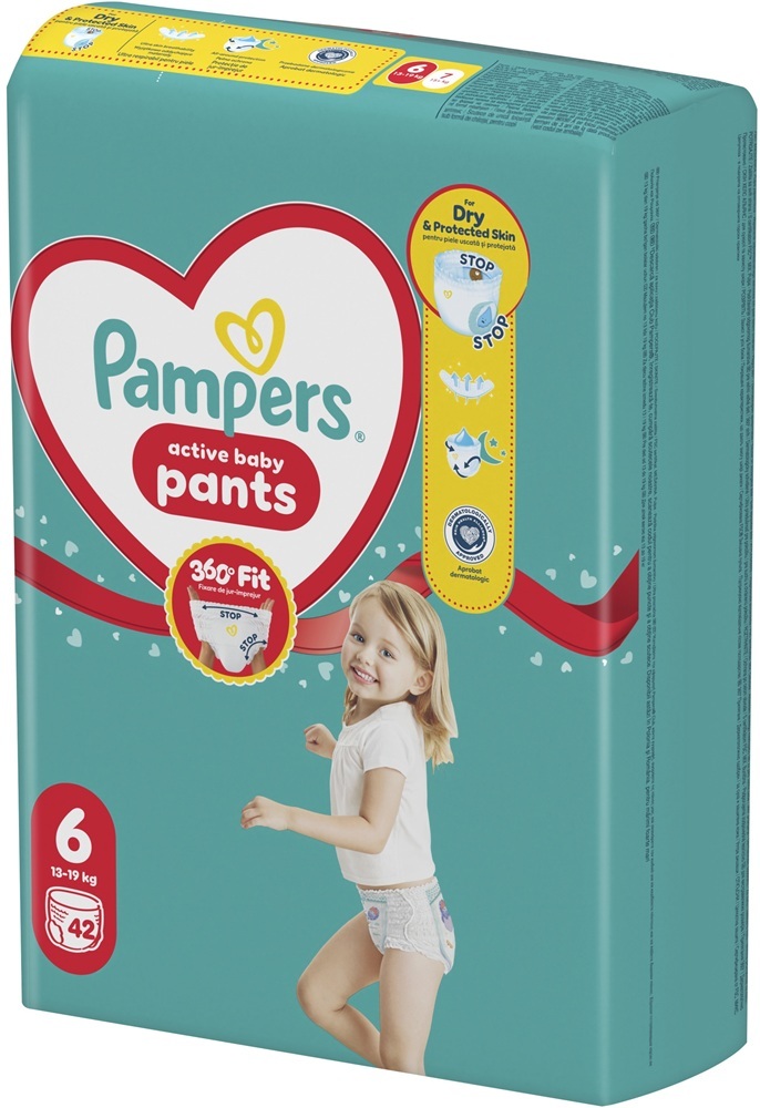Підгузники-трусики Pampers Active Baby Pants Giant (15+ кг) Джамбо 42 штфото