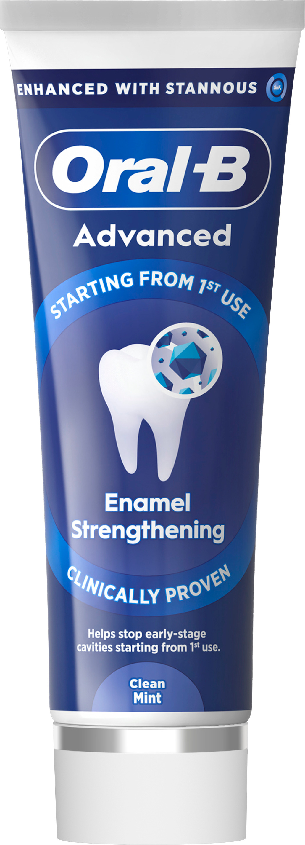 Зубная паста Oral-B Advanced Gum Protection Укрепление эмали Чистая мята 75 мл фото 