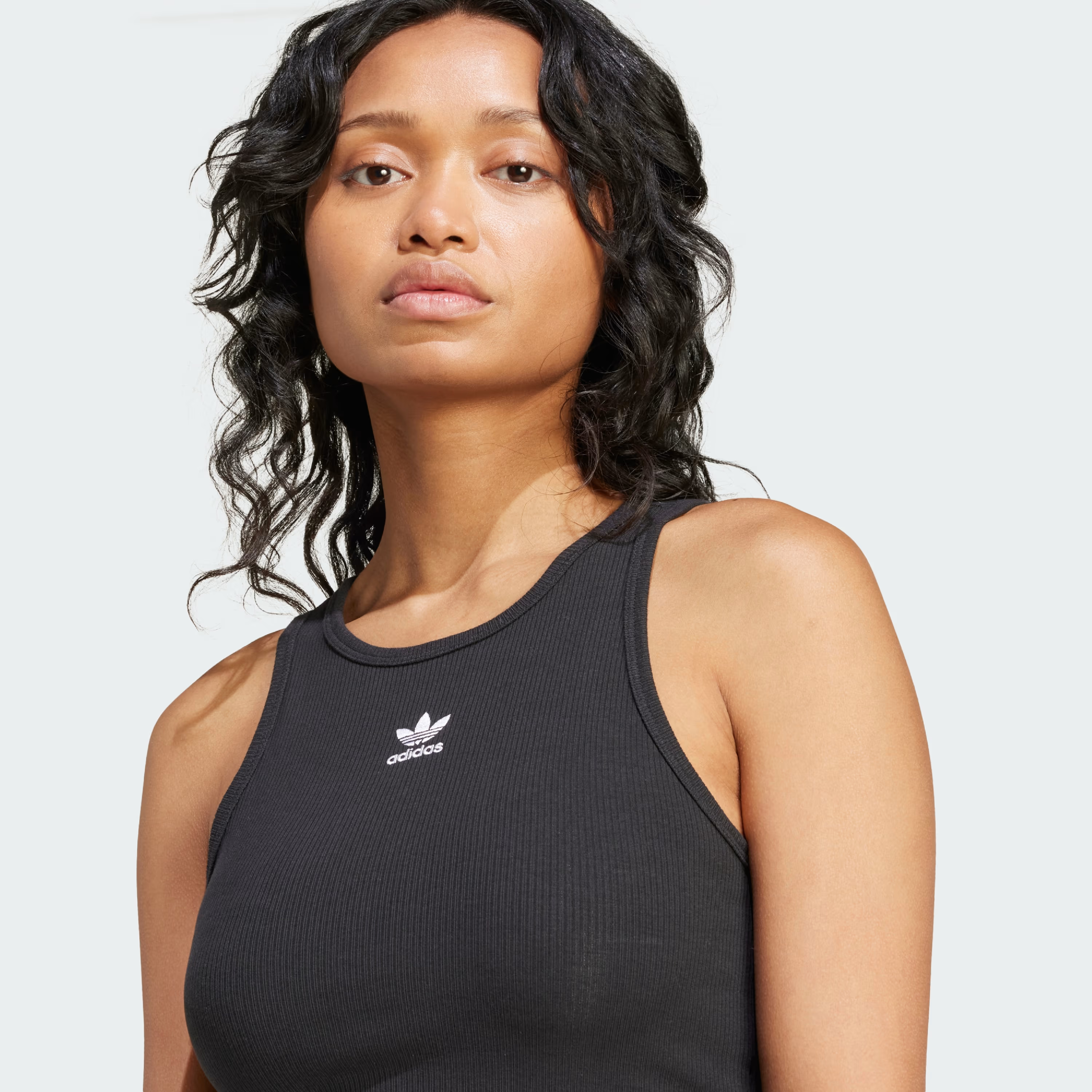 Майка жіноча Adidas ESS Rib Tank IW5736 S чорнафото