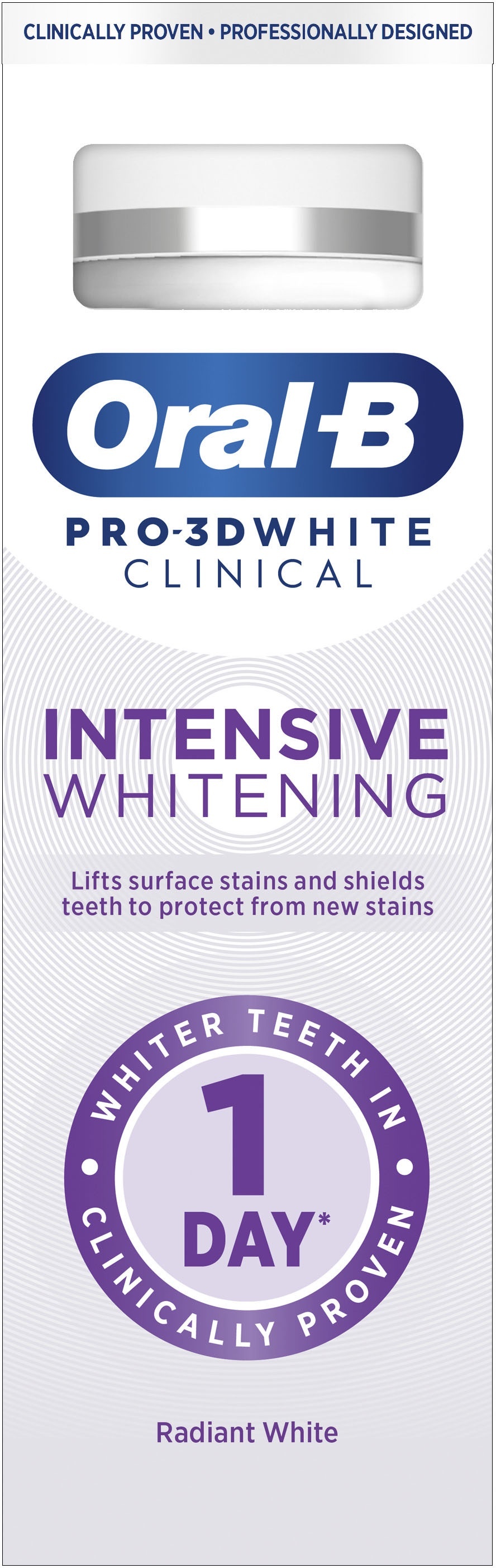 Зубная паста Oral-B Pro-3D White Clinical Intensive Whitening Яркий блеск 75 мл фото 3