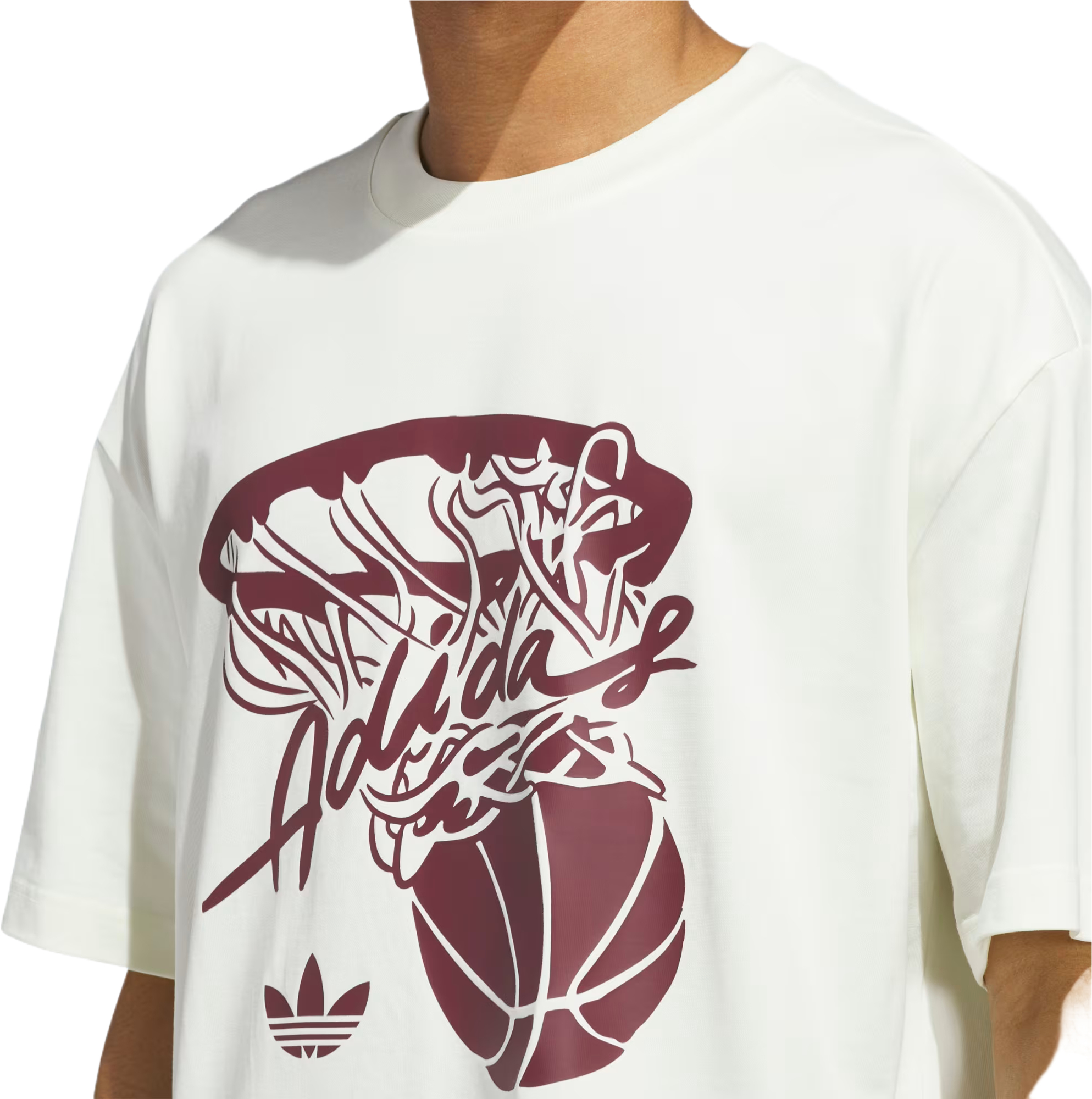 Футболка бавовняна унисекс Adidas HOT SHOT TEE JY3651 M молочнафото4