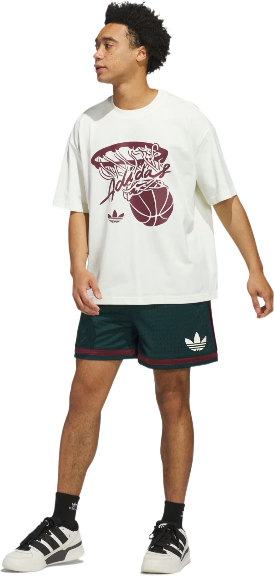 Футболка бавовняна унисекс Adidas HOT SHOT TEE JY3651 L молочнафото3