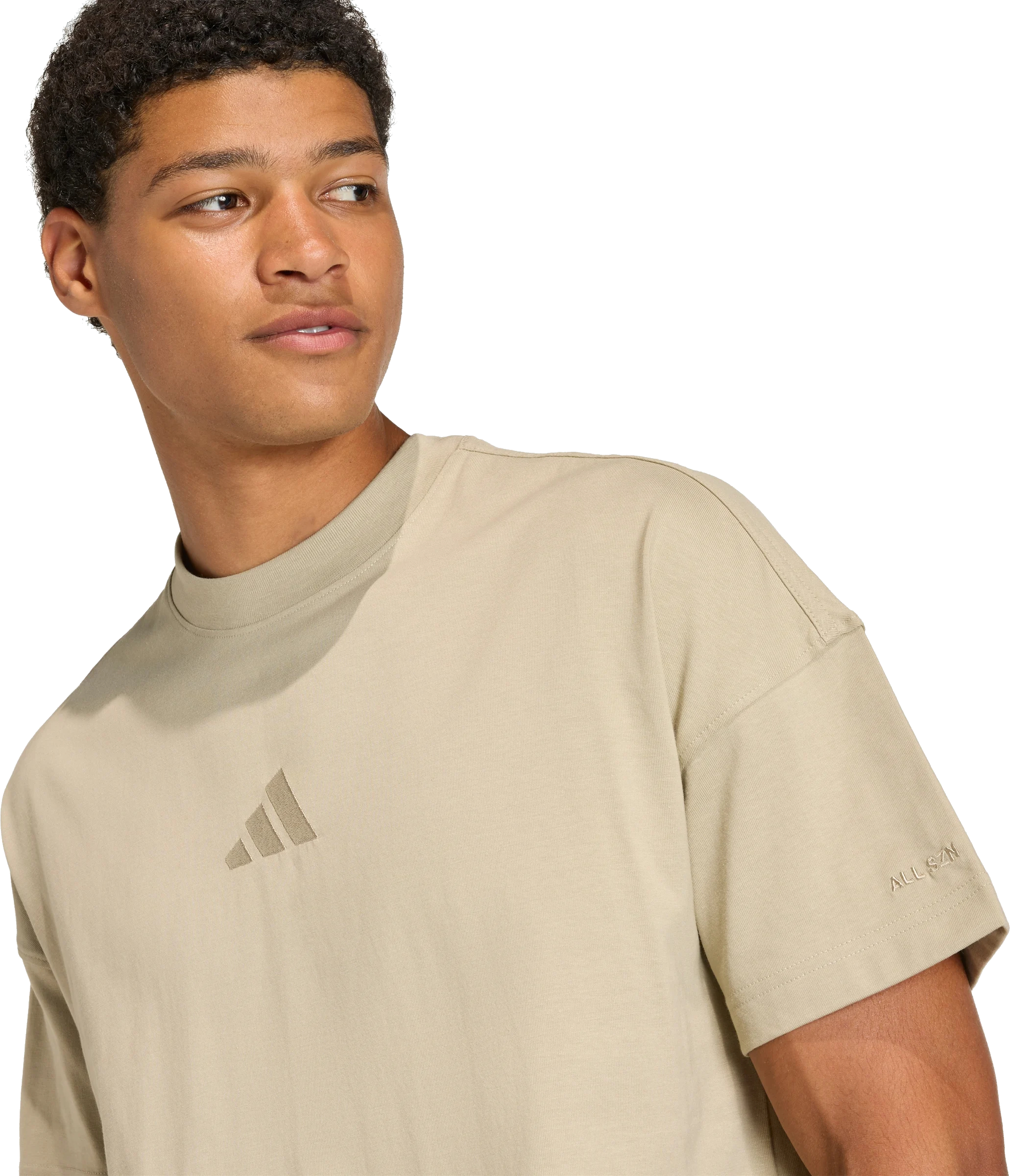 Футболка бавовняна чоловіча Adidas M A SZN T KC3187 XL бежевафото3