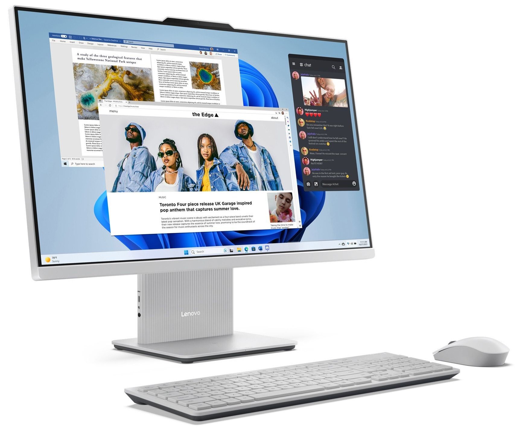 Моноблок 27" LENOVO IdeaCentre AIO 27ARR9 Cloud Greyфото2