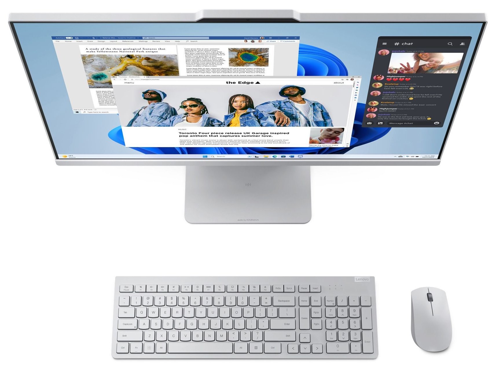 Моноблок 27" LENOVO IdeaCentre AIO 27ARR9 Cloud Greyфото4