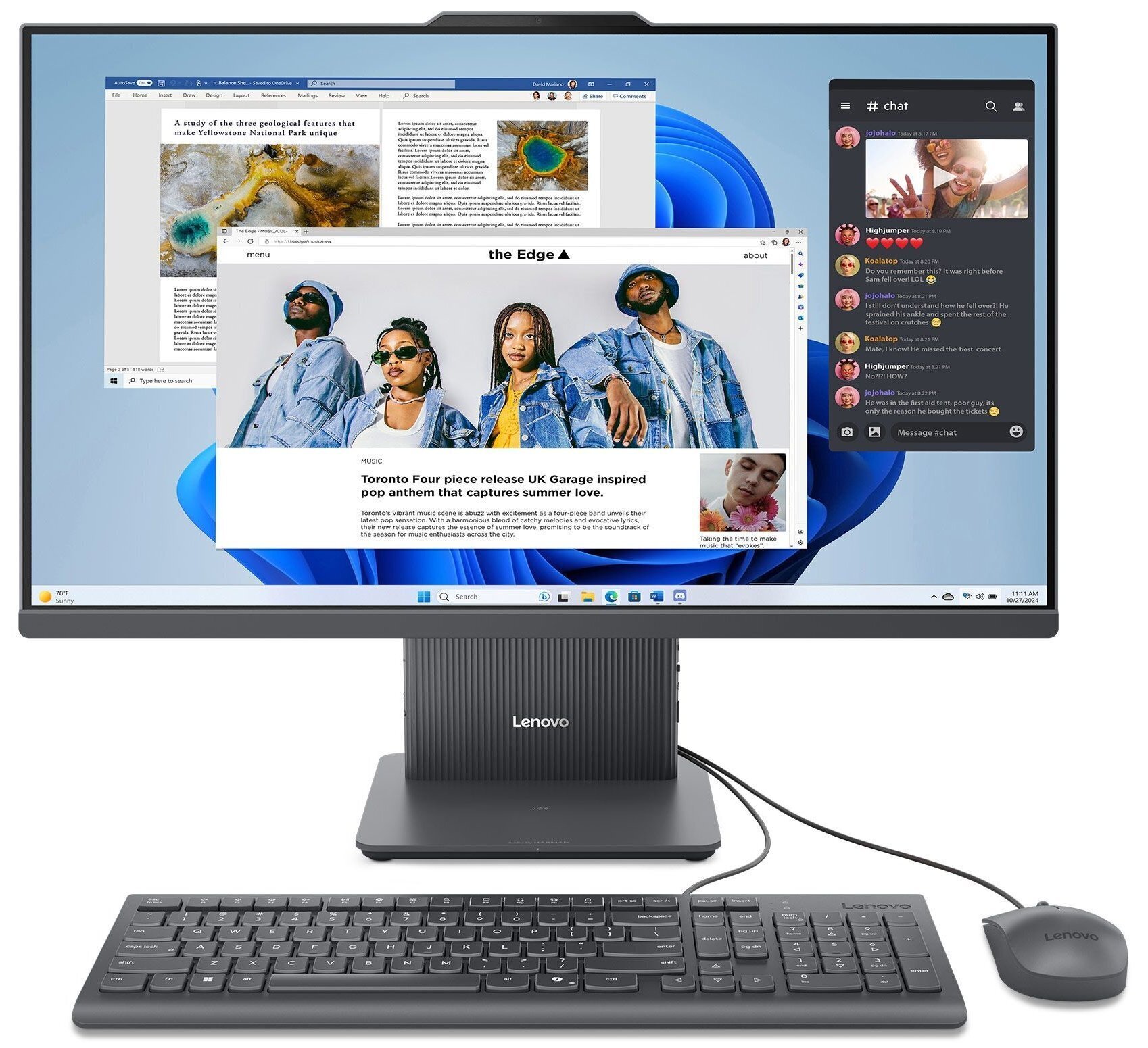 Моноблок 27" LENOVO IdeaCentre AIO 27IRH9 Luna Greyфото