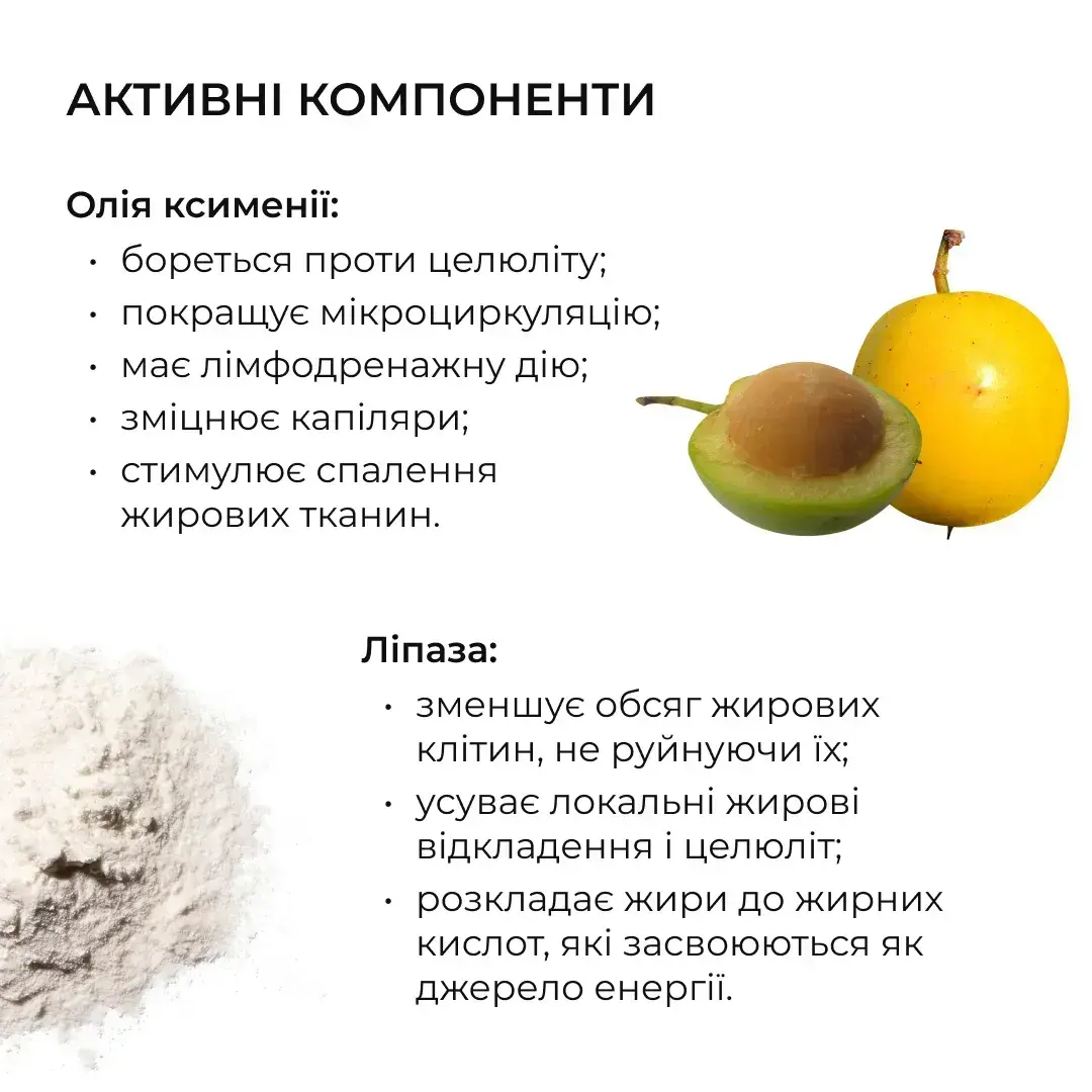 Антицелюлітний ензимний гоммаж Hillary Anti-cellulite Gommage Zymo Cell 200 млфото6