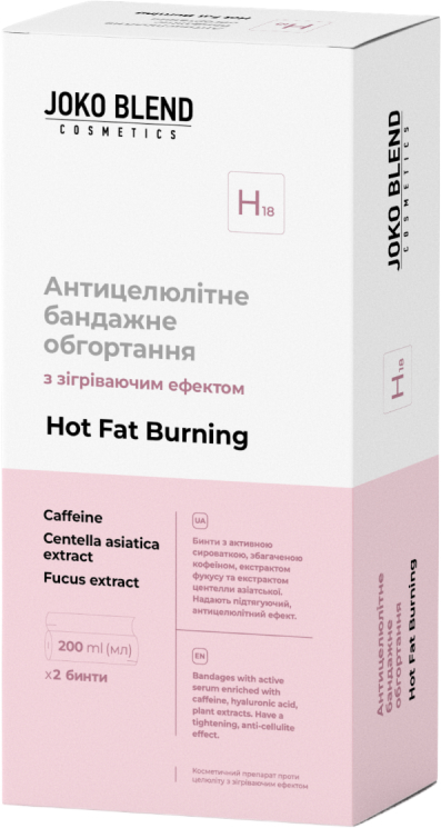 Антицелюлітне бандажне обгортання Joko Blend Hot Fat Burningз зігріваючим ефектомфото